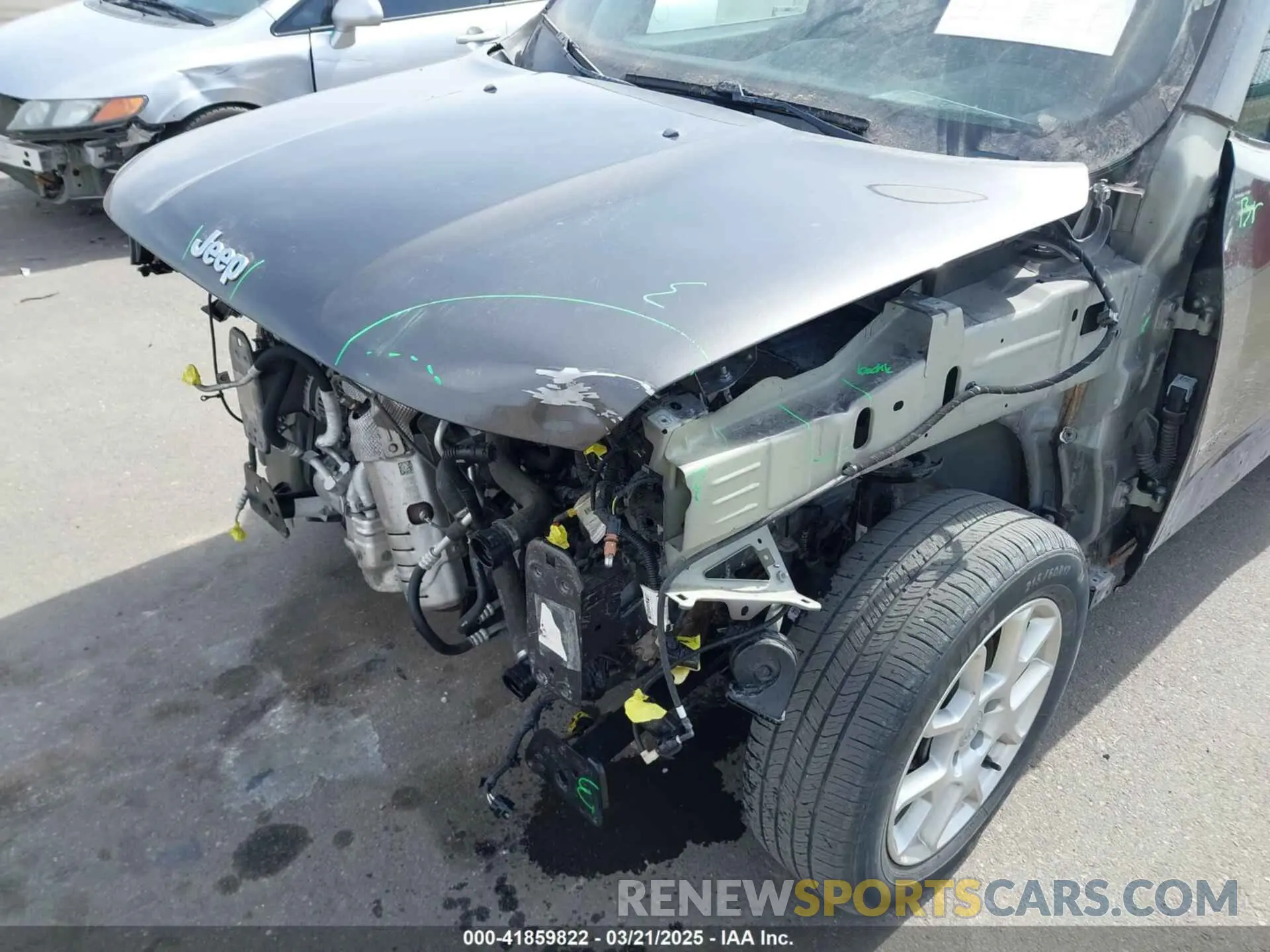 6 Photograph of a damaged car ZACNJABB1LPK99727 JEEP RENEGADE 2020