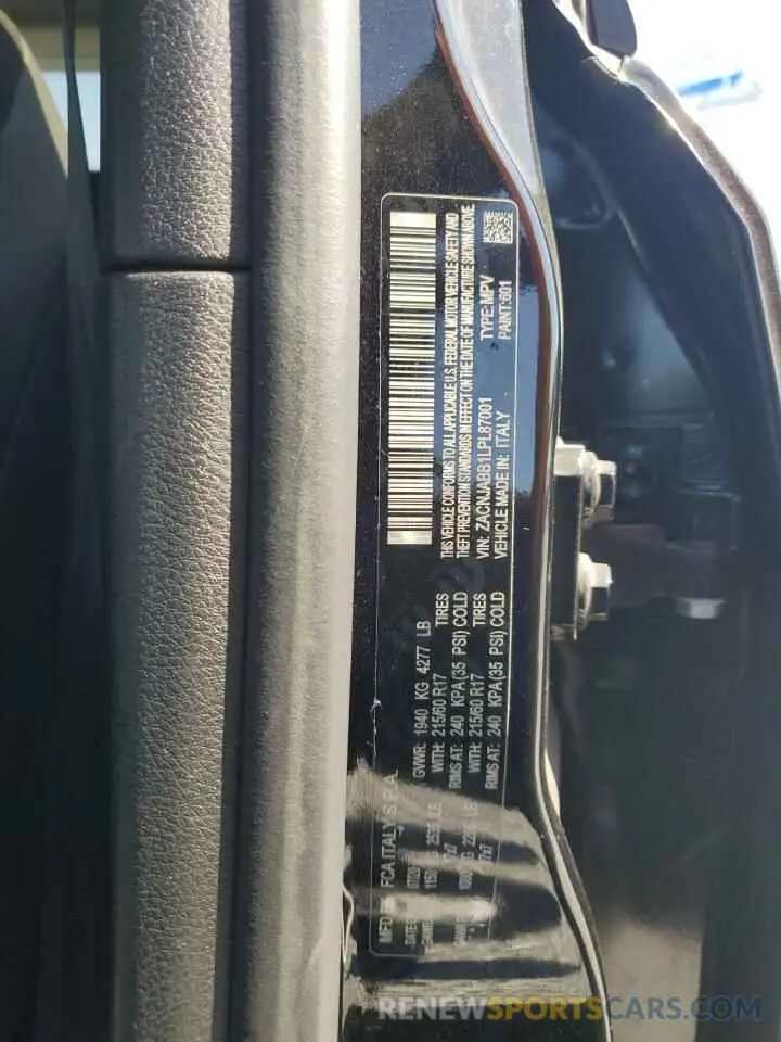 15 Photograph of a damaged car ZACNJABB1LPL87001 JEEP RENEGADE 2020