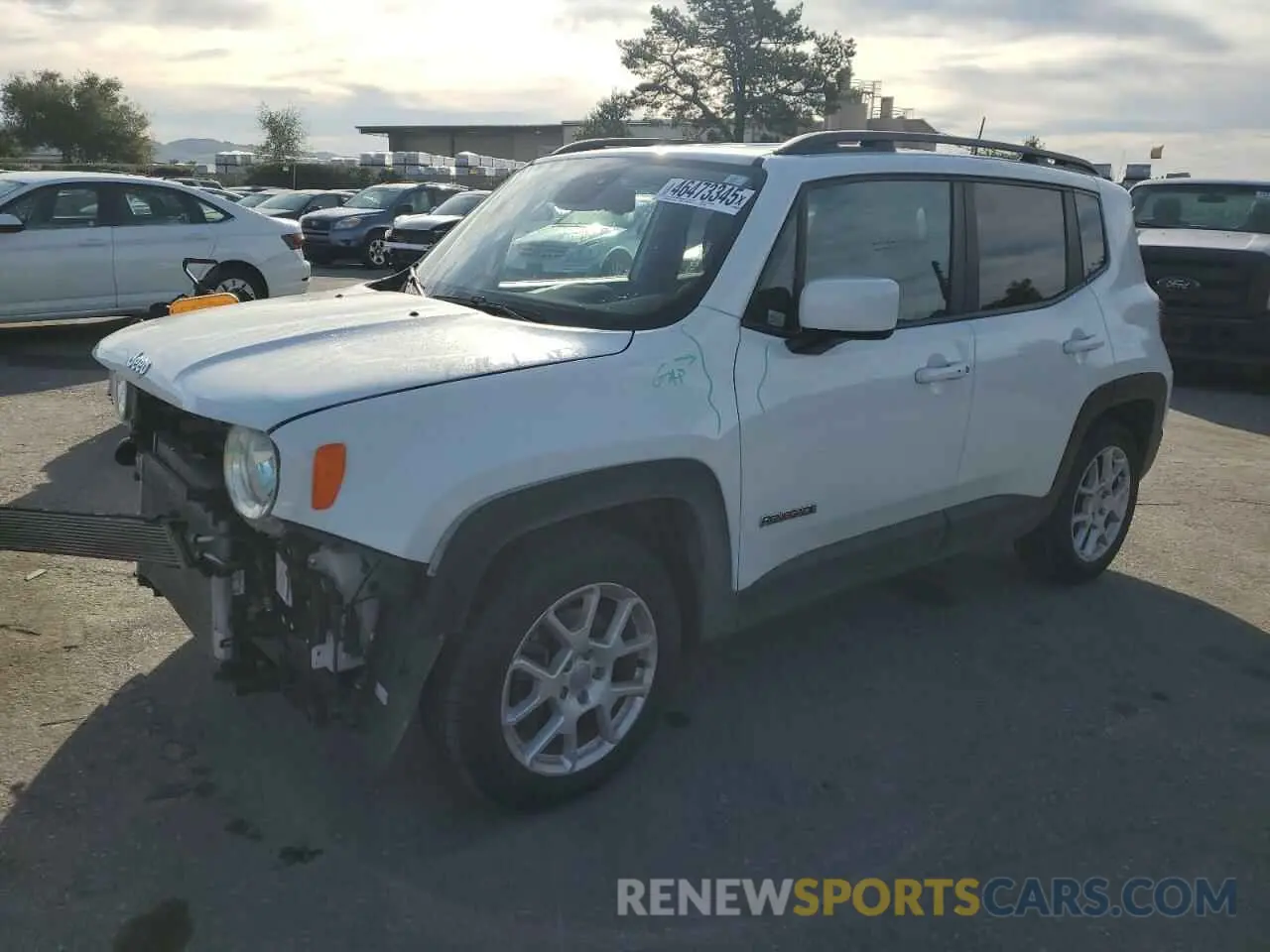 1 Photograph of a damaged car ZACNJABB2LPL40561 JEEP RENEGADE 2020