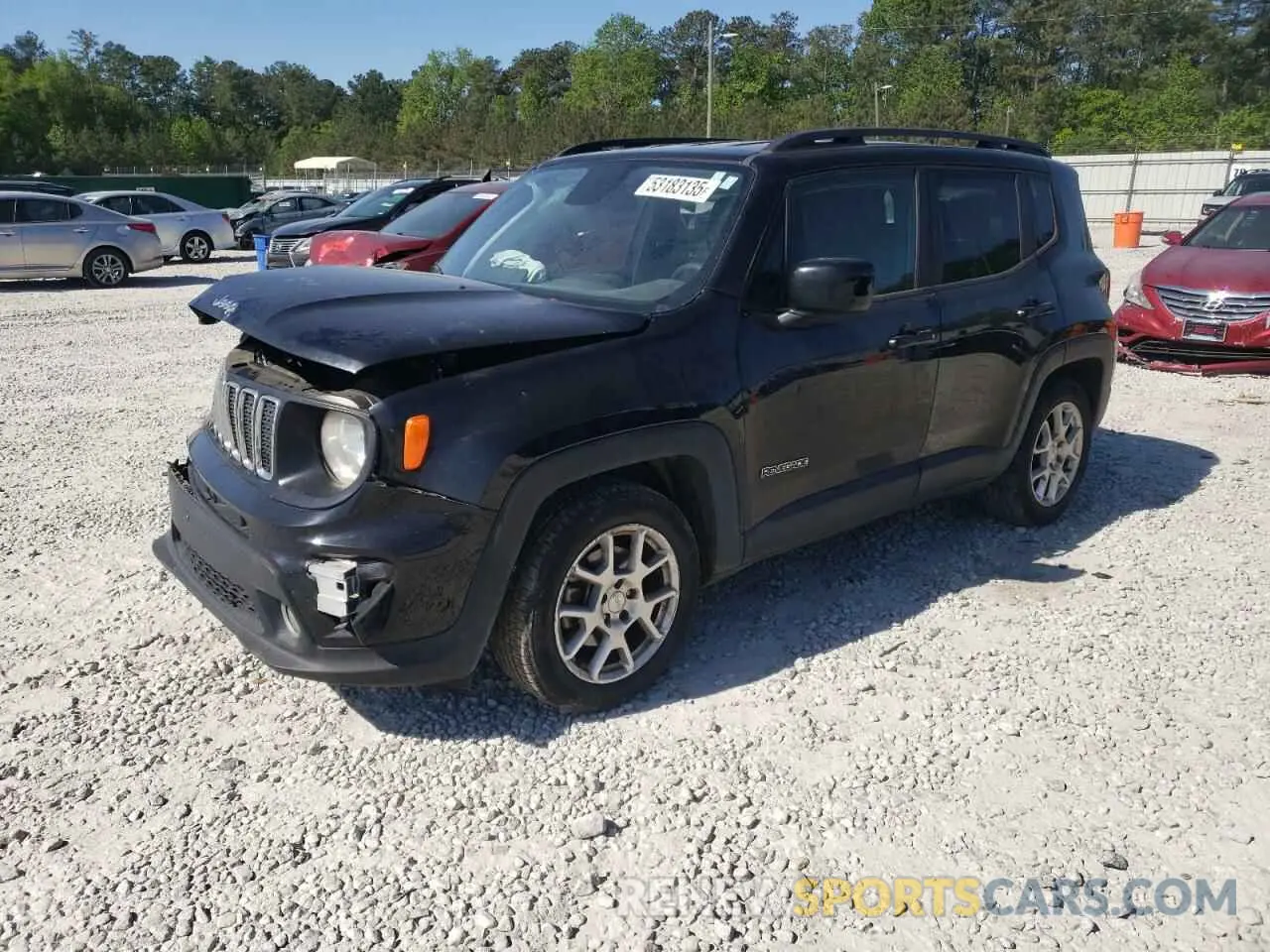 1 Photograph of a damaged car ZACNJABB2LPL64164 JEEP RENEGADE 2020