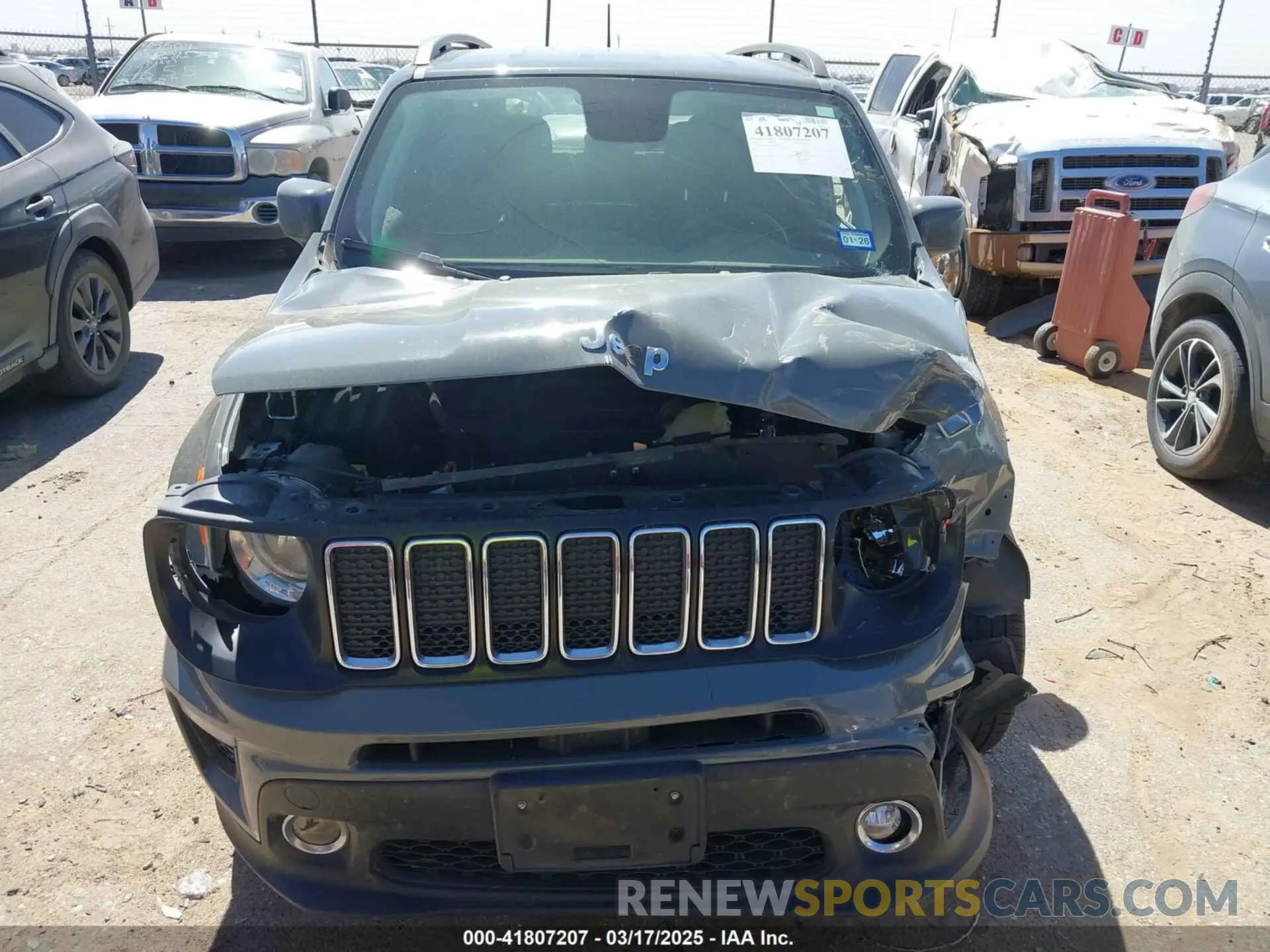 12 Photograph of a damaged car ZACNJABB2LPL80283 JEEP RENEGADE 2020