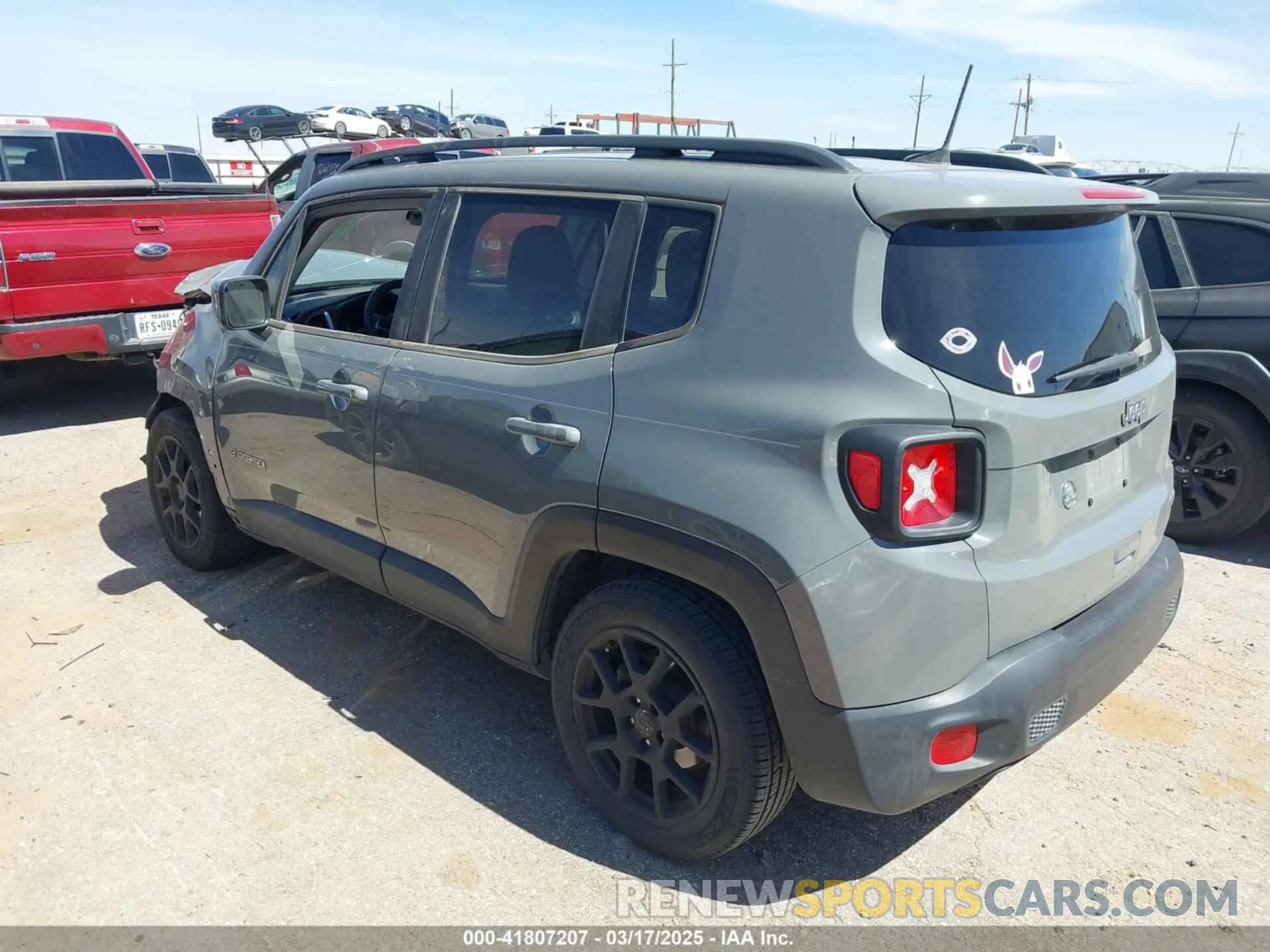 3 Photograph of a damaged car ZACNJABB2LPL80283 JEEP RENEGADE 2020