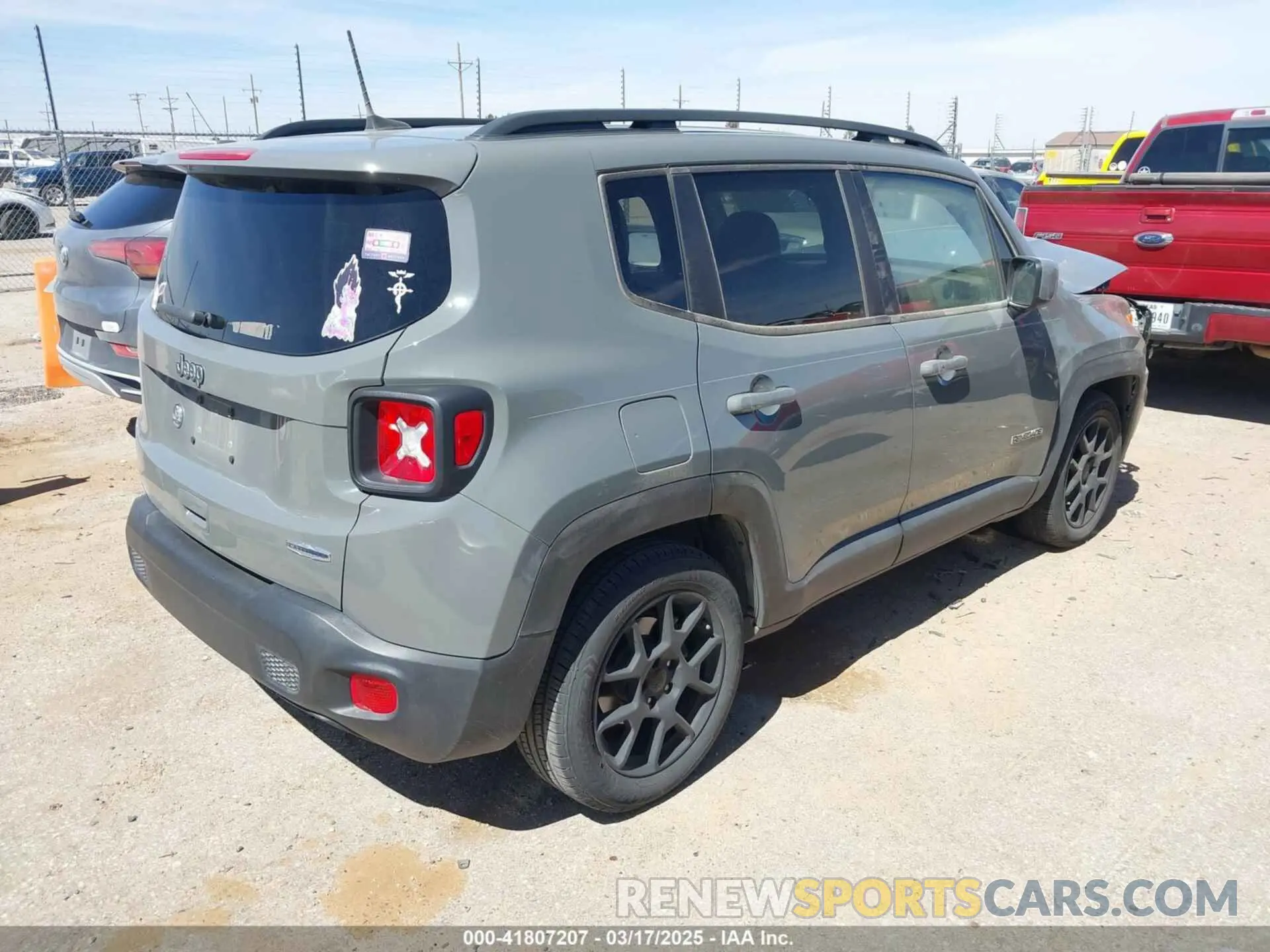 4 Photograph of a damaged car ZACNJABB2LPL80283 JEEP RENEGADE 2020
