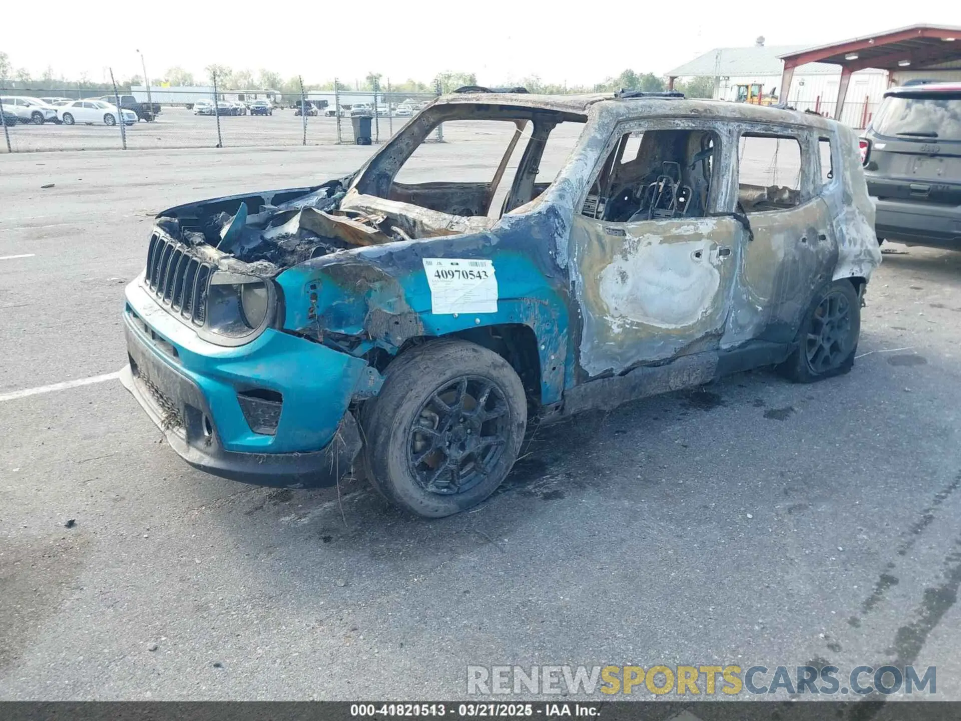 2 Photograph of a damaged car ZACNJABB2LPL83135 JEEP RENEGADE 2020