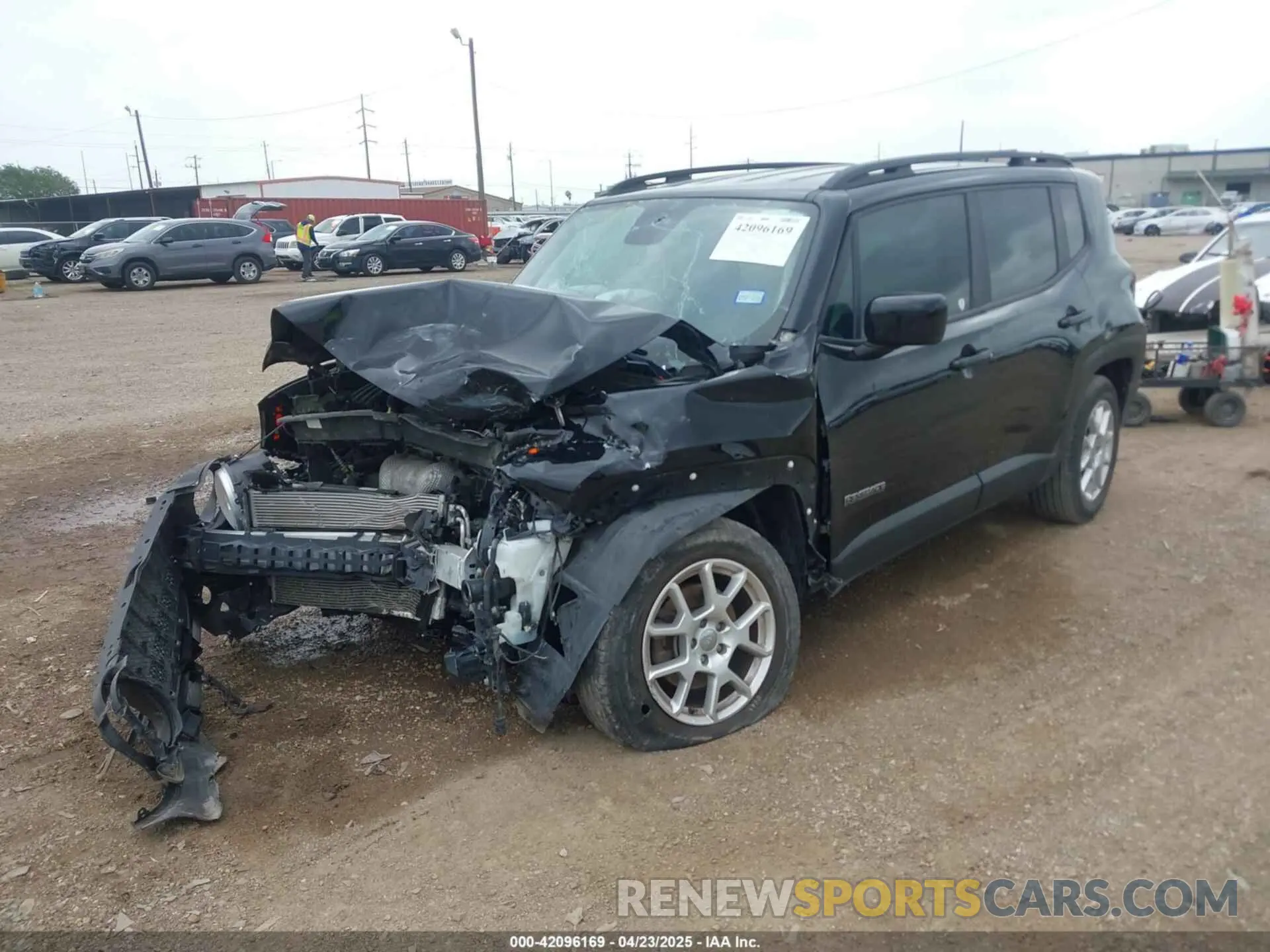 2 Photograph of a damaged car ZACNJABB3LPL46739 JEEP RENEGADE 2020