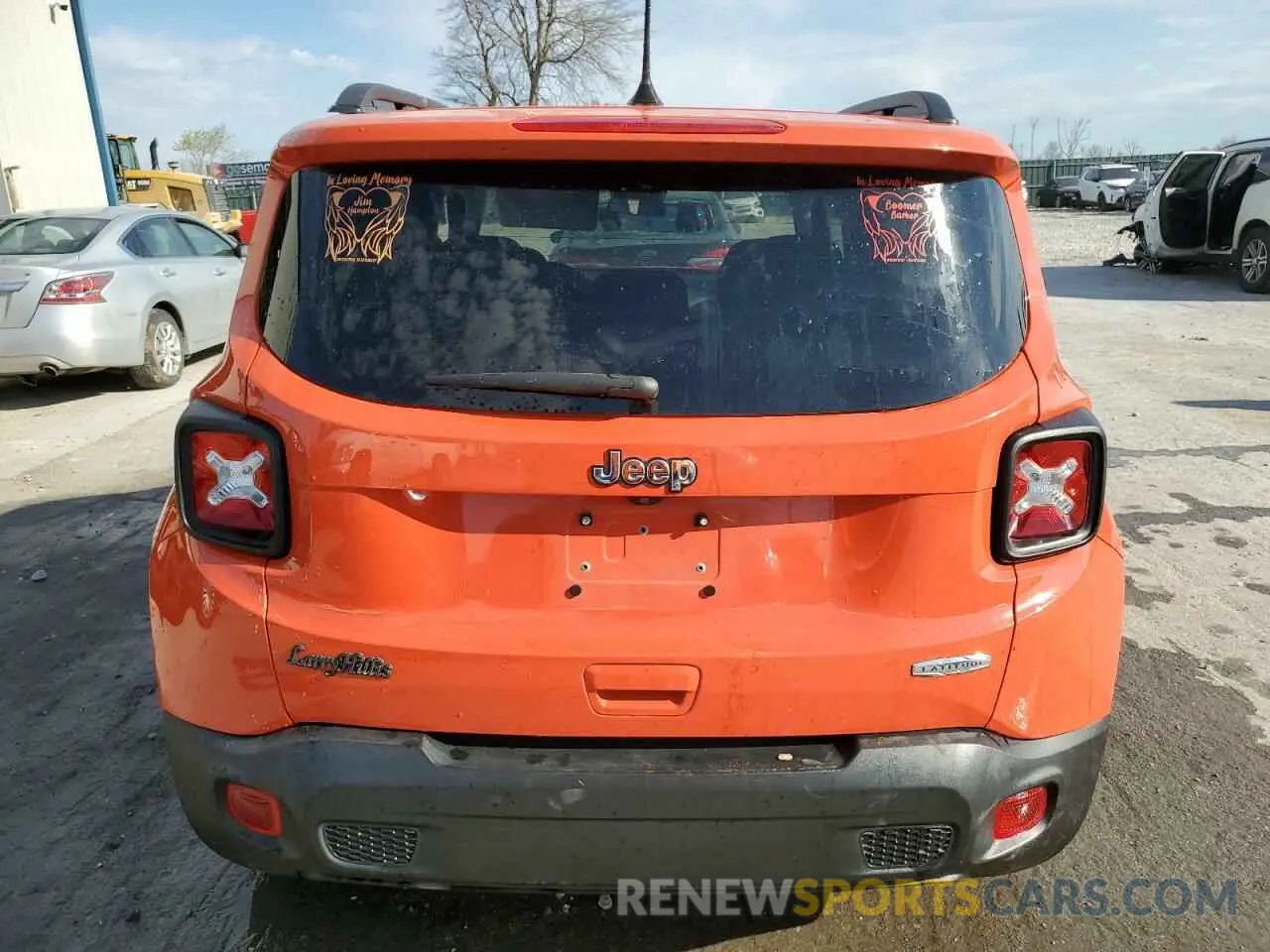 6 Photograph of a damaged car ZACNJABB4LPL22756 JEEP RENEGADE 2020