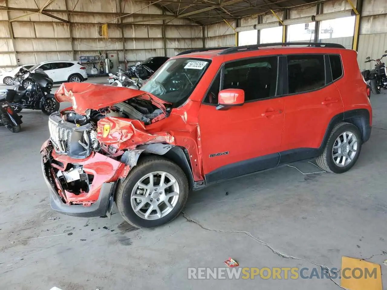 1 Photograph of a damaged car ZACNJABB4LPL42991 JEEP RENEGADE 2020