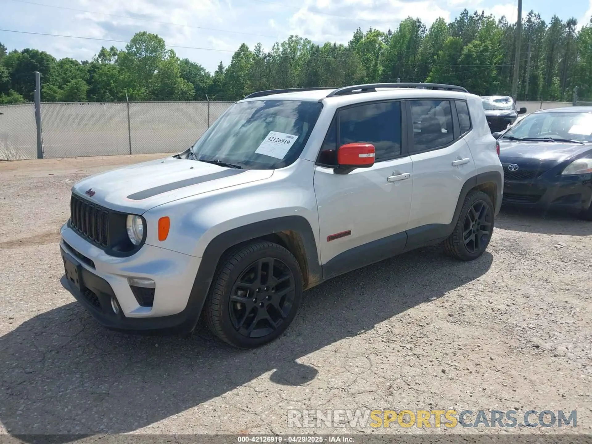 2 Photograph of a damaged car ZACNJABB5LPL92881 JEEP RENEGADE 2020