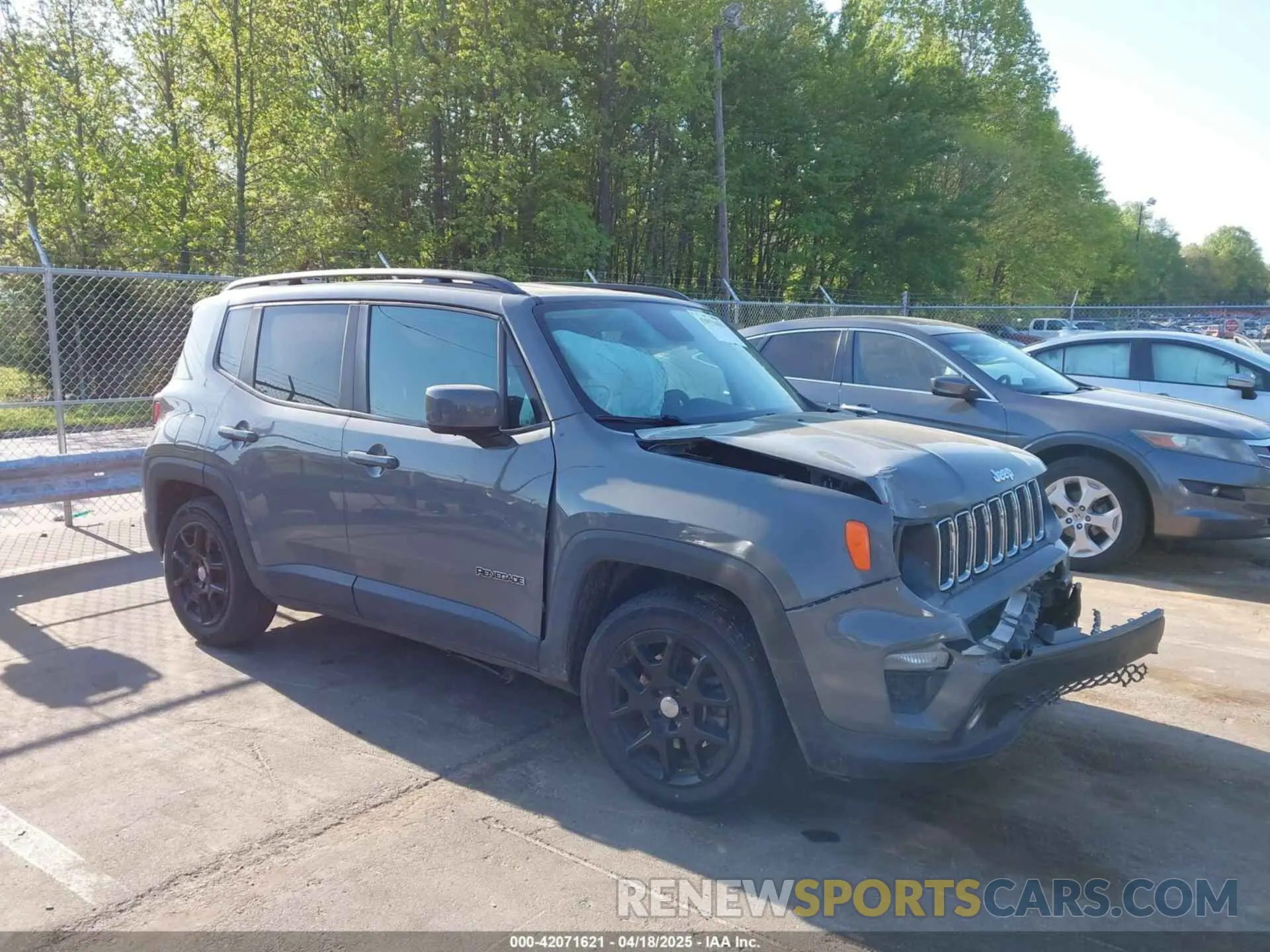 1 Photograph of a damaged car ZACNJABB5LPL93402 JEEP RENEGADE 2020
