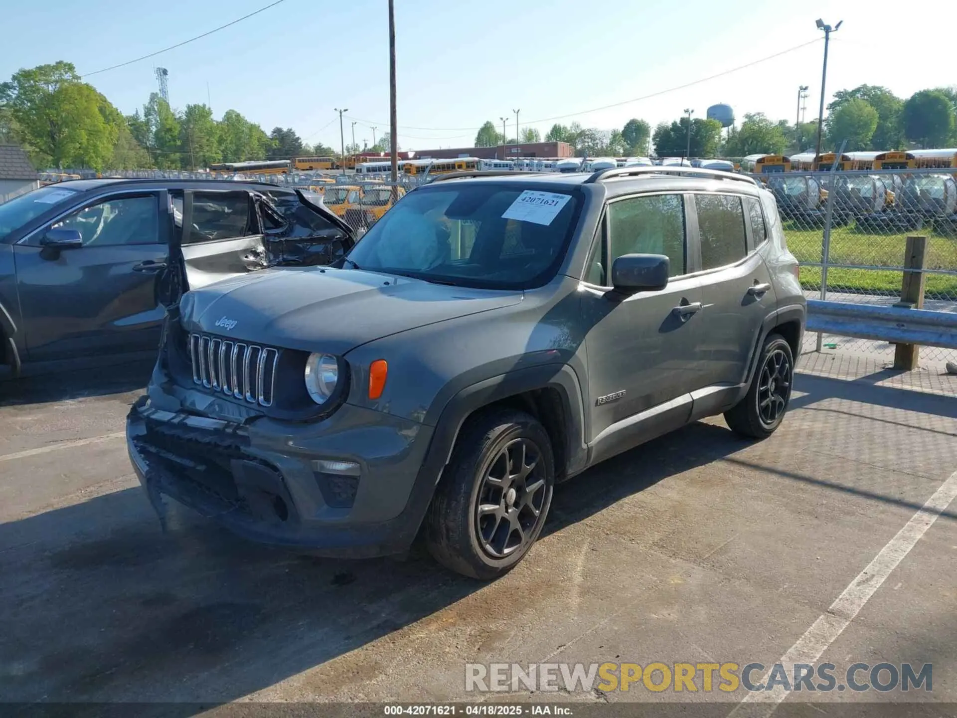 2 Photograph of a damaged car ZACNJABB5LPL93402 JEEP RENEGADE 2020