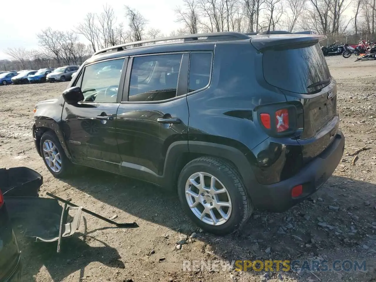 2 Photograph of a damaged car ZACNJABB6LPL65270 JEEP RENEGADE 2020