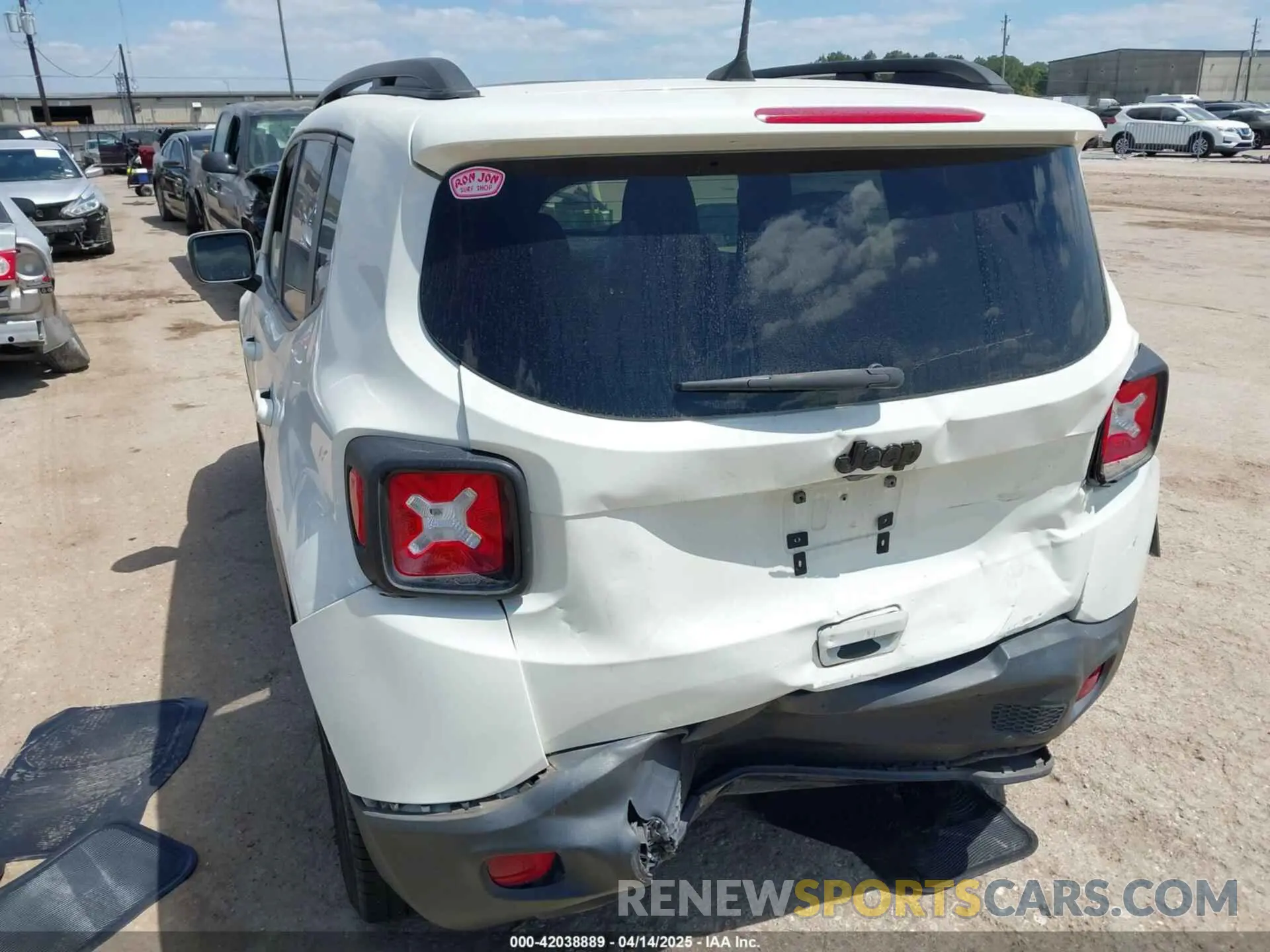 6 Photograph of a damaged car ZACNJABB7LPL91859 JEEP RENEGADE 2020