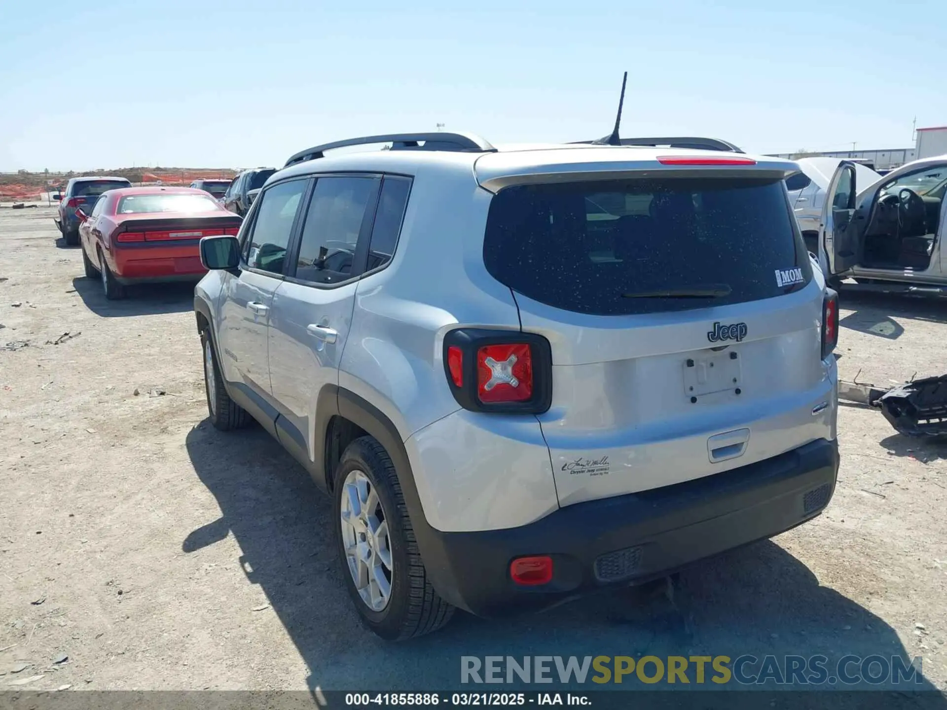 3 Photograph of a damaged car ZACNJABB8LPL11534 JEEP RENEGADE 2020
