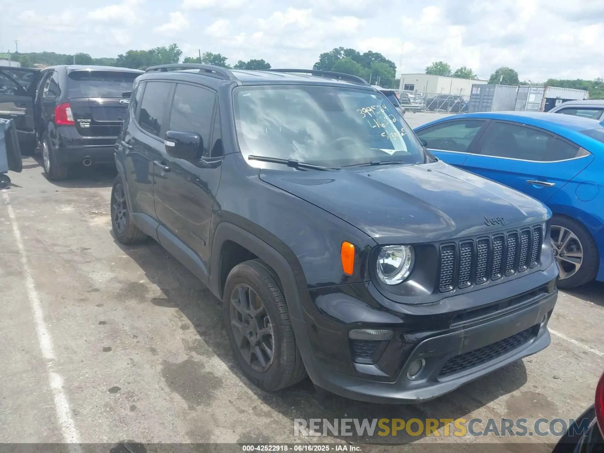1 Photograph of a damaged car ZACNJABB8LPL16362 JEEP RENEGADE 2020