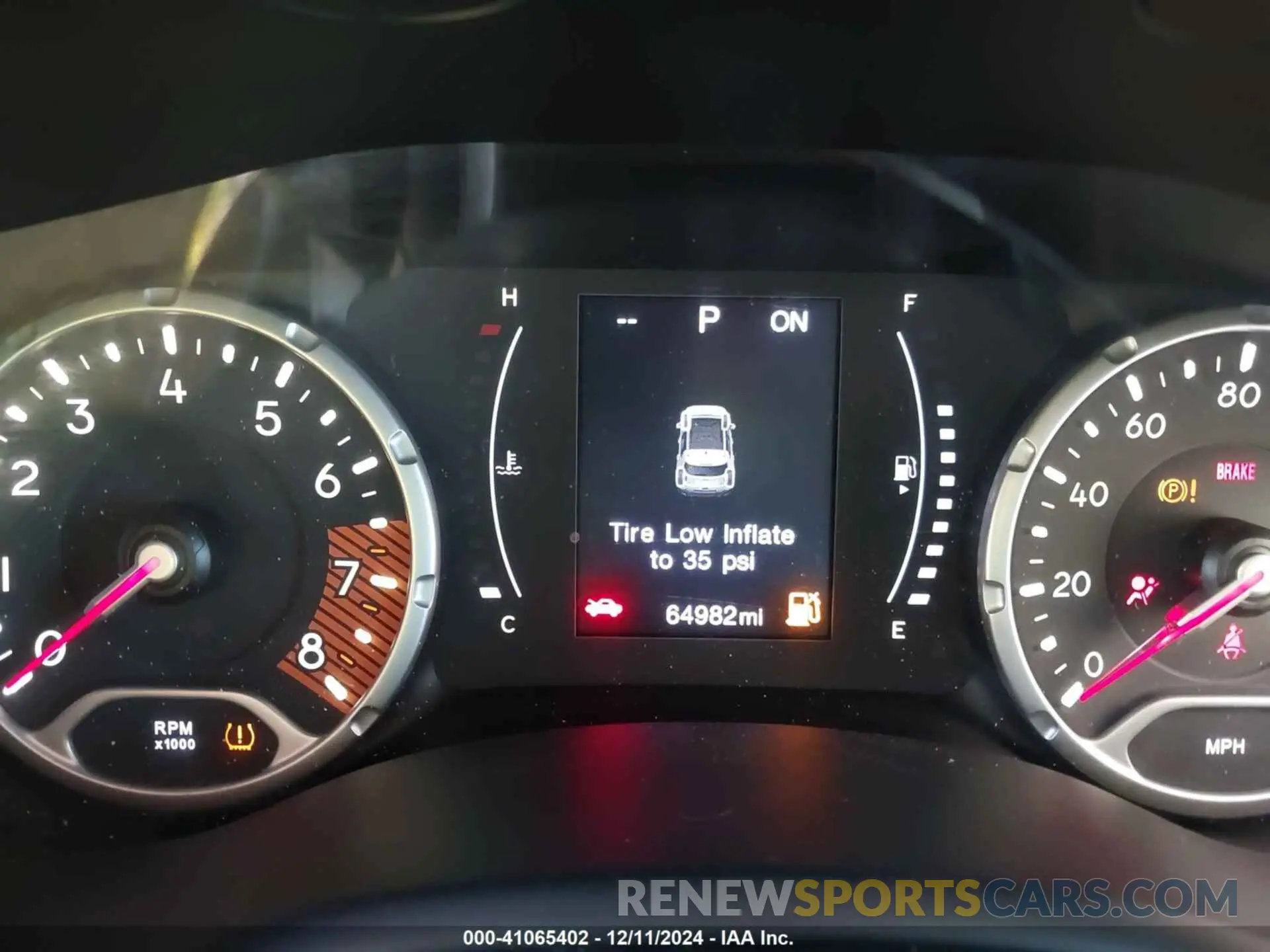7 Photograph of a damaged car ZACNJABB8LPL25157 JEEP RENEGADE 2020