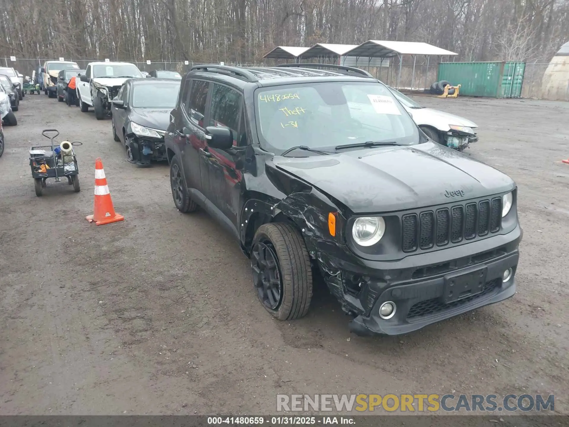 1 Photograph of a damaged car ZACNJABB8LPL53847 JEEP RENEGADE 2020