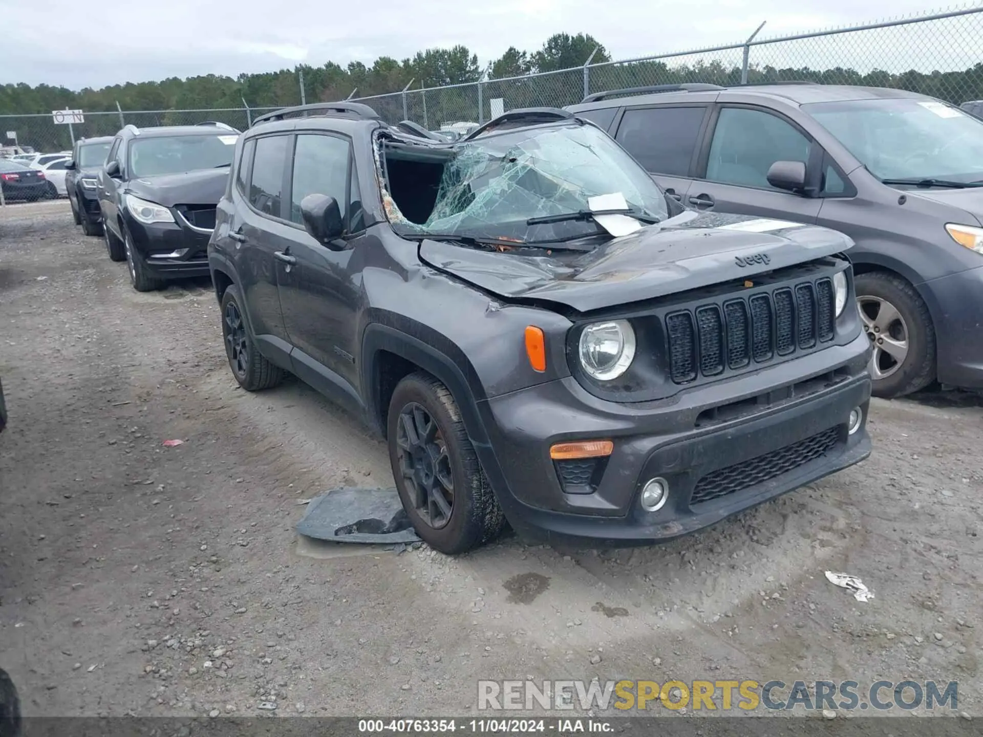 1 Photograph of a damaged car ZACNJABB8LPL84242 JEEP RENEGADE 2020