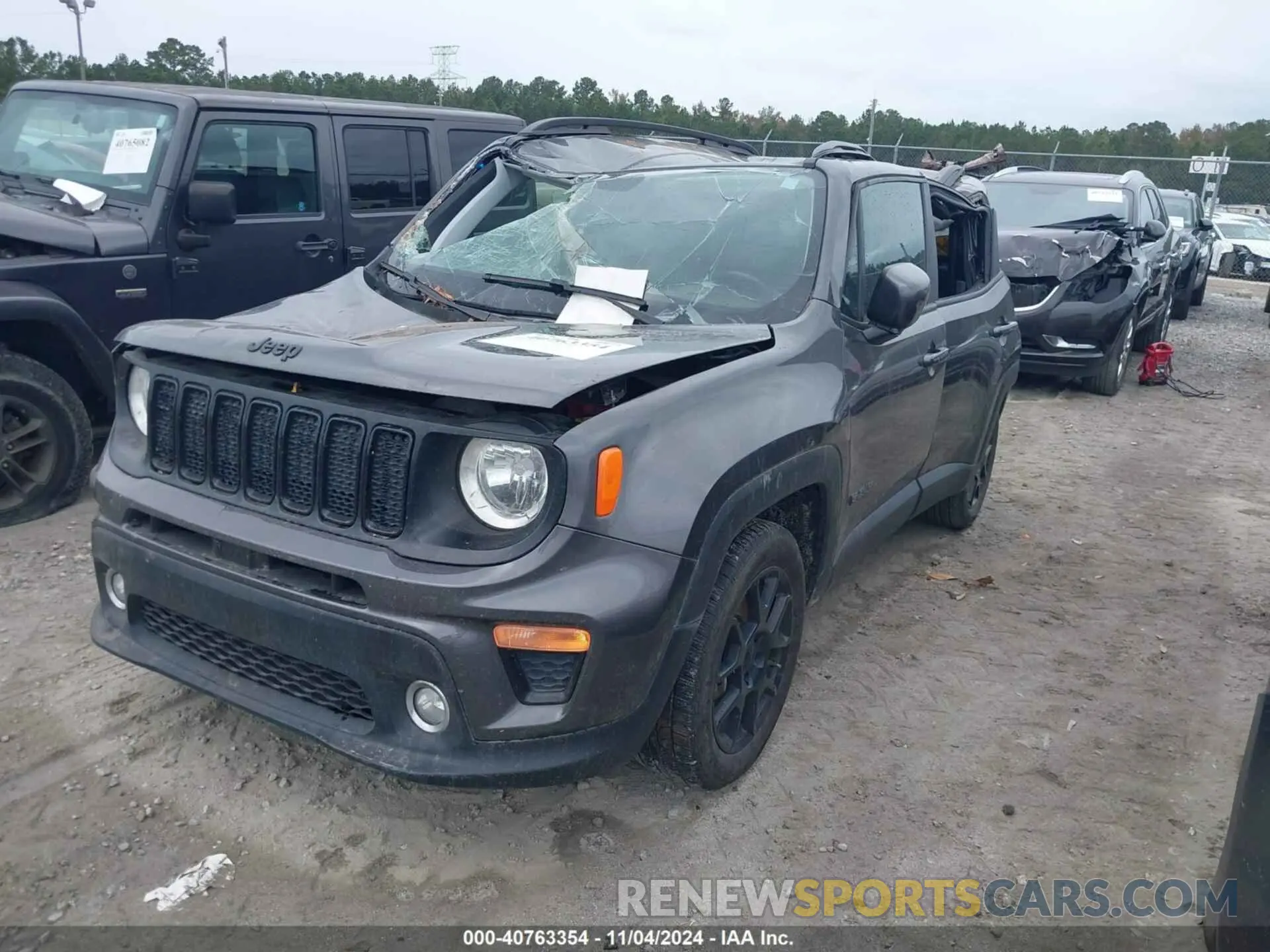 2 Photograph of a damaged car ZACNJABB8LPL84242 JEEP RENEGADE 2020