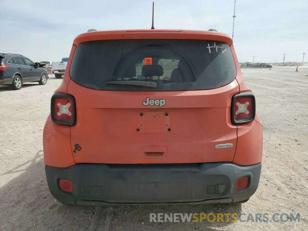 6 Photograph of a damaged car ZACNJABB9LPK94467 JEEP RENEGADE 2020