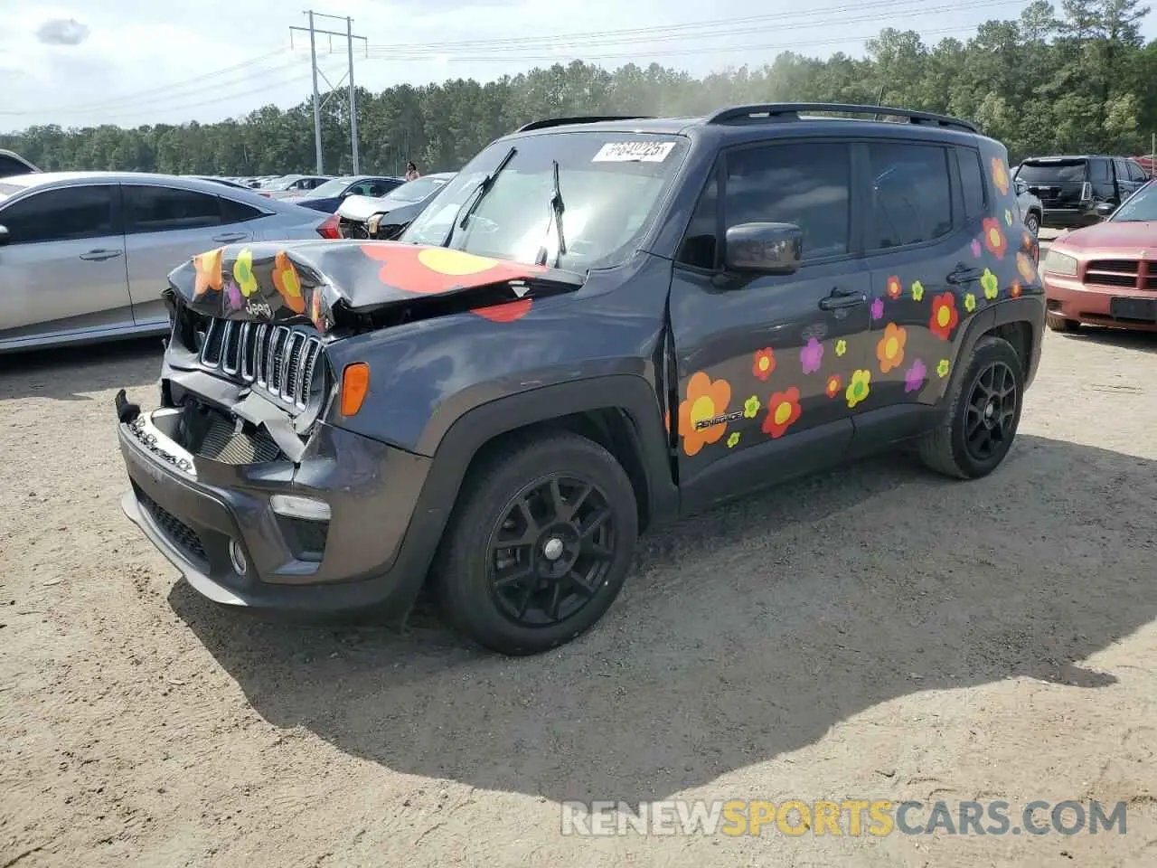 1 Photograph of a damaged car ZACNJABBXLPM04037 JEEP RENEGADE 2020