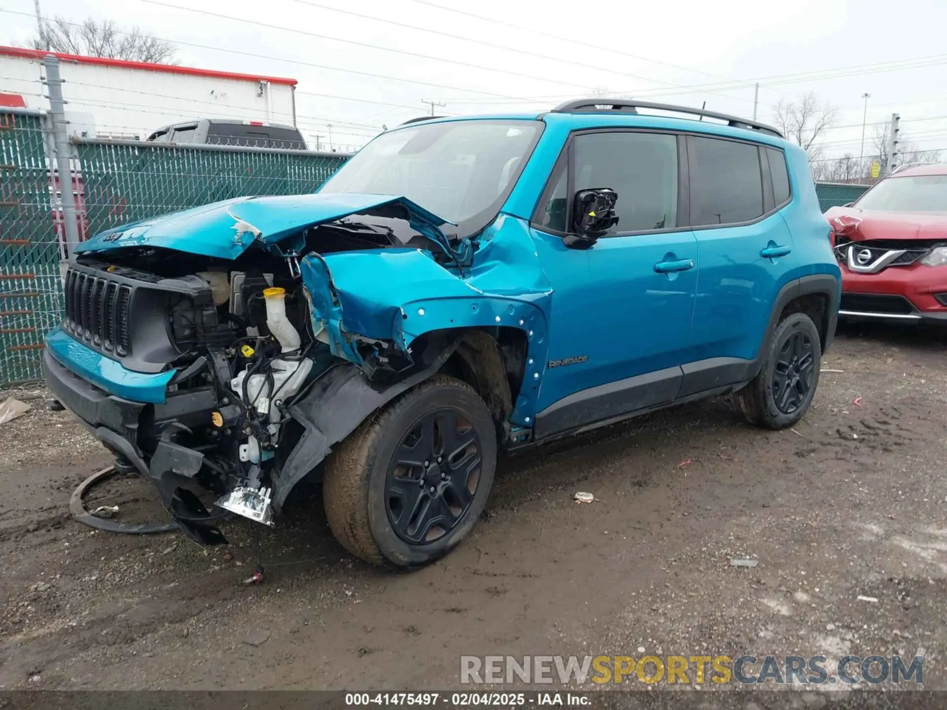 2 Photograph of a damaged car ZACNJBAB0LPL18081 JEEP RENEGADE 2020