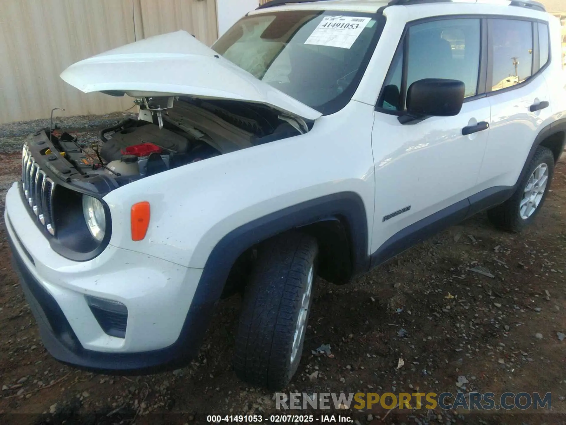 2 Photograph of a damaged car ZACNJBAB1LPL03878 JEEP RENEGADE 2020