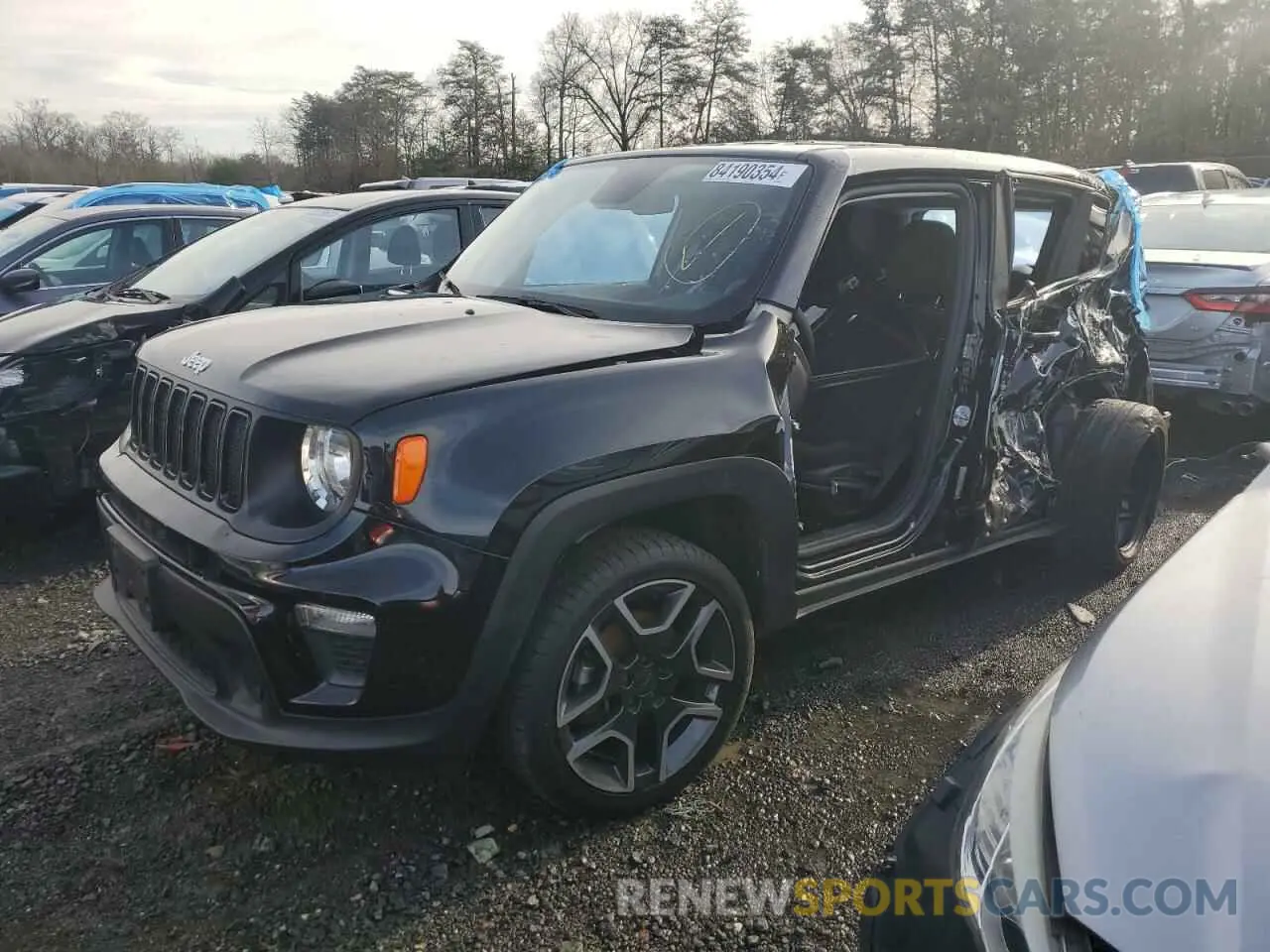 1 Photograph of a damaged car ZACNJBAB1LPM28489 JEEP RENEGADE 2020