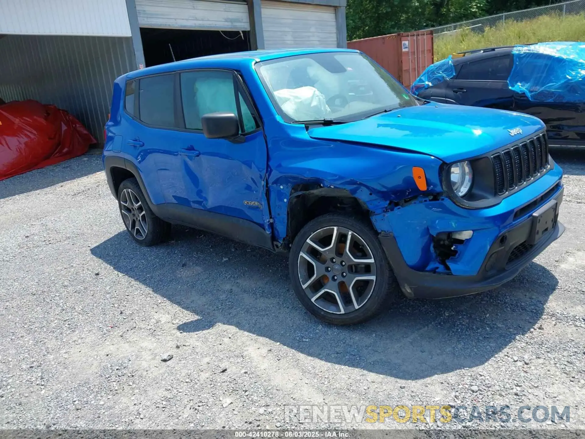 1 Photograph of a damaged car ZACNJBAB3LPL87850 JEEP RENEGADE 2020