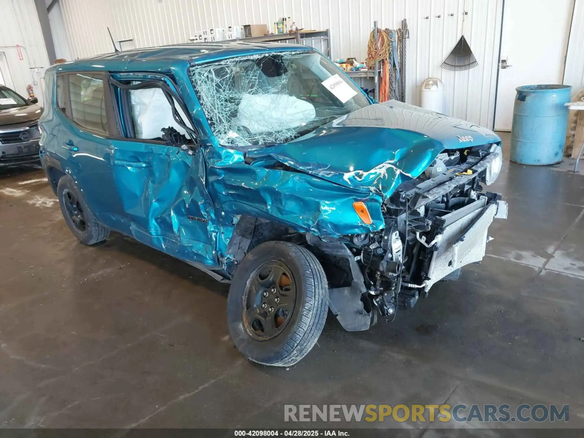 1 Photograph of a damaged car ZACNJBAB4LPL20755 JEEP RENEGADE 2020