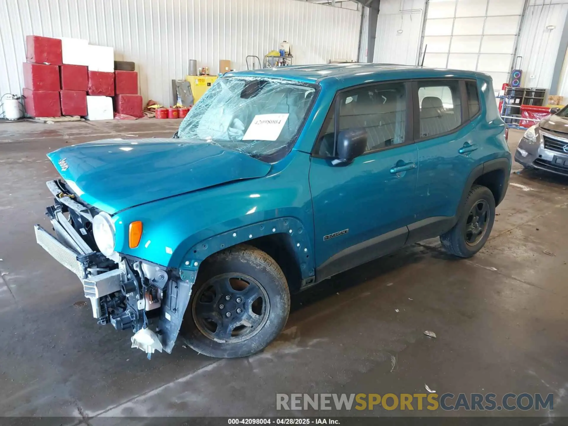 2 Photograph of a damaged car ZACNJBAB4LPL20755 JEEP RENEGADE 2020