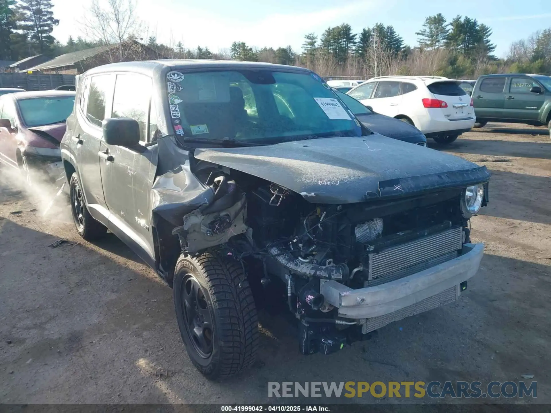 1 Photograph of a damaged car ZACNJBAB4LPL22263 JEEP RENEGADE 2020