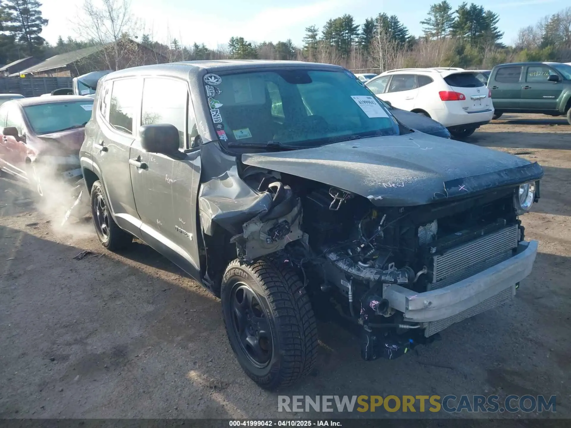 14 Photograph of a damaged car ZACNJBAB4LPL22263 JEEP RENEGADE 2020