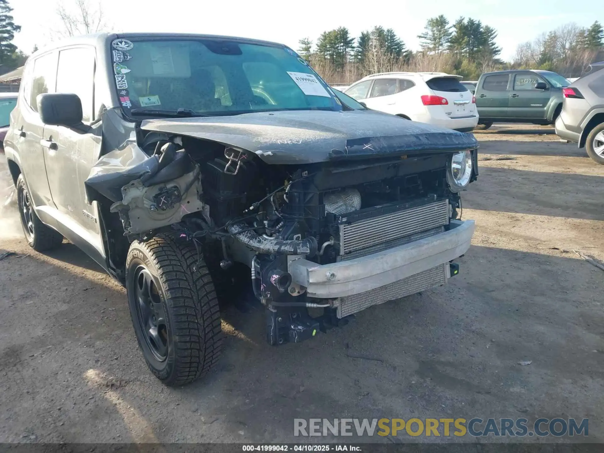 6 Photograph of a damaged car ZACNJBAB4LPL22263 JEEP RENEGADE 2020