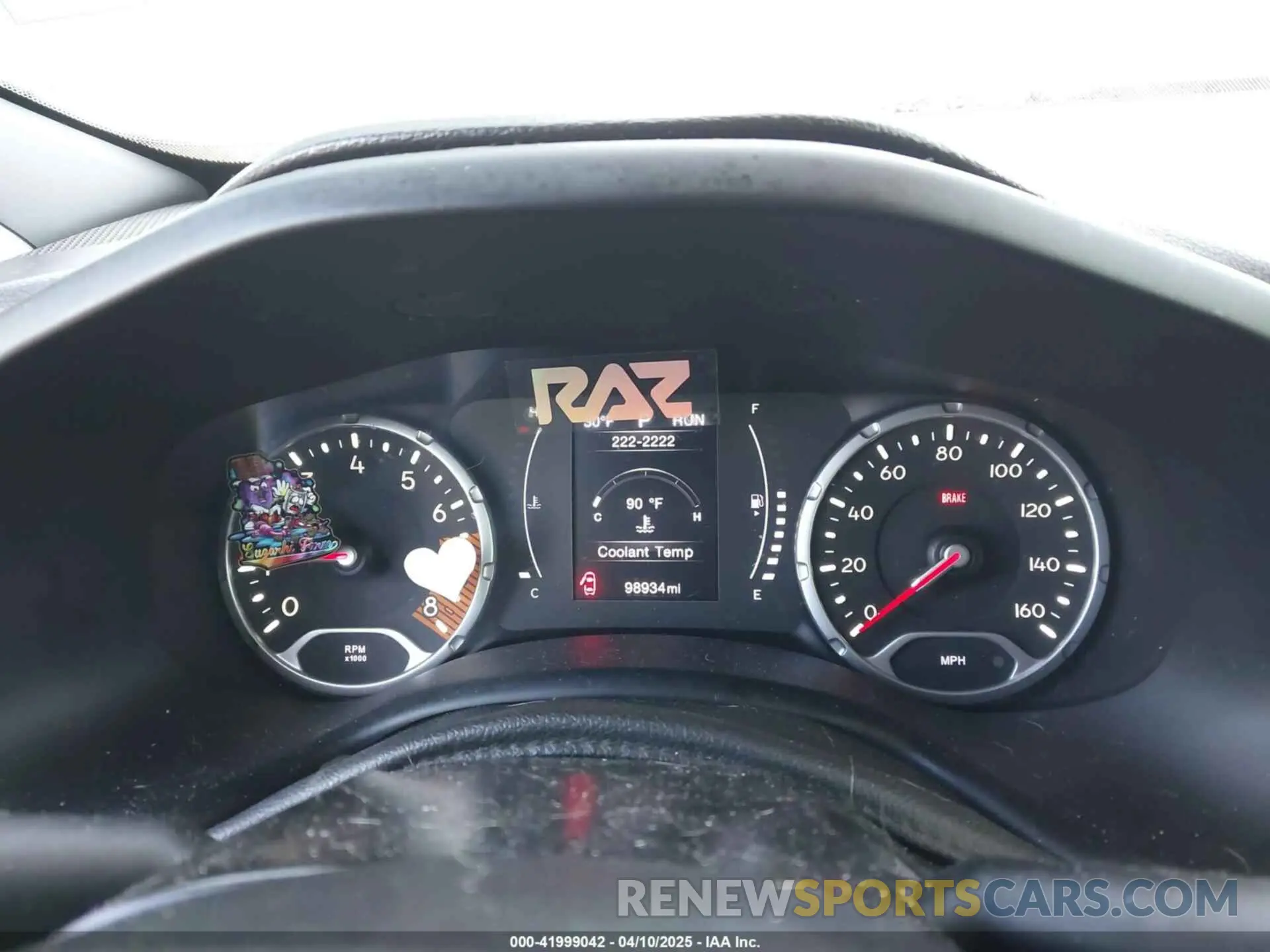 7 Photograph of a damaged car ZACNJBAB4LPL22263 JEEP RENEGADE 2020
