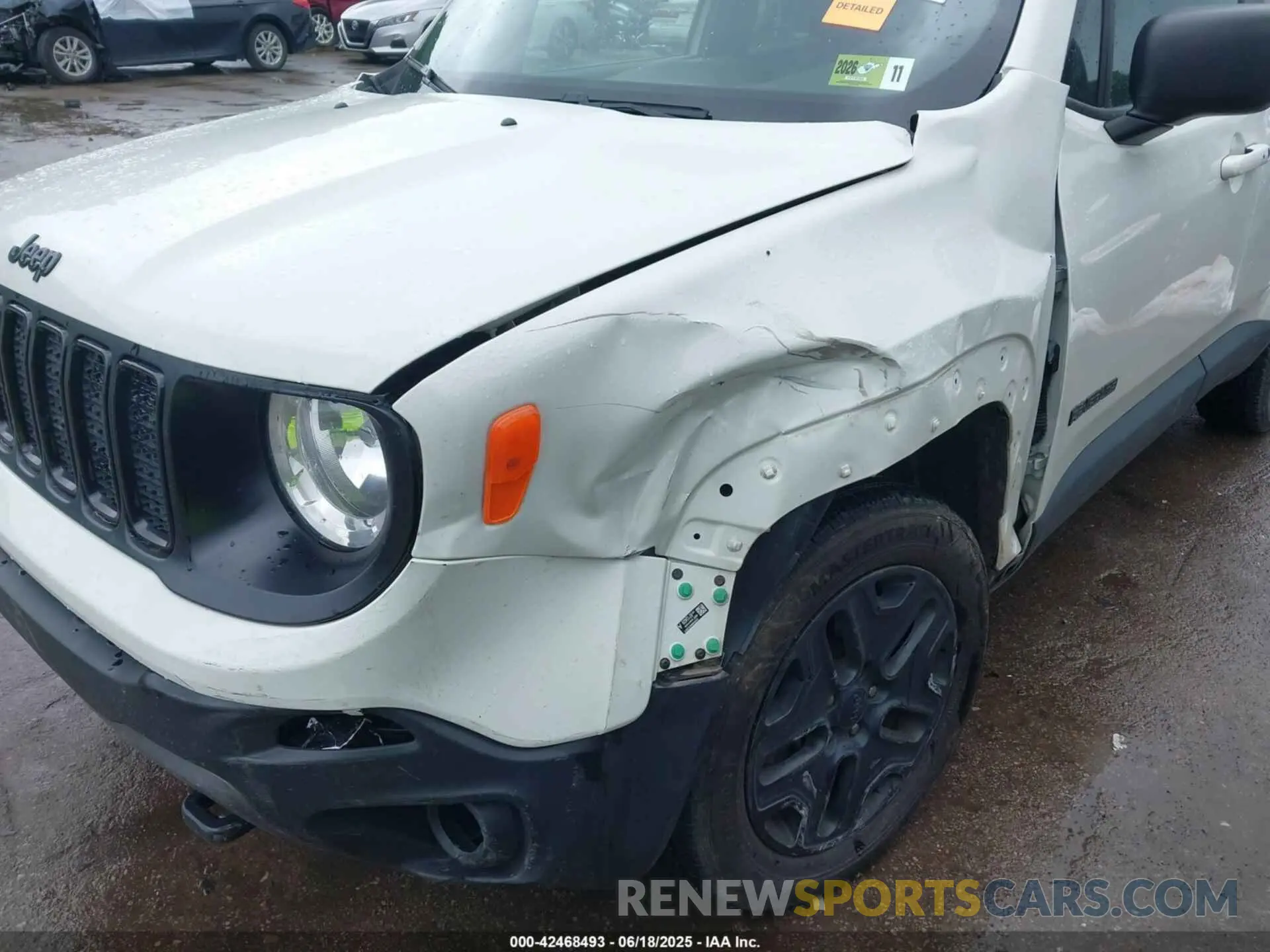 6 Photograph of a damaged car ZACNJBAB4LPL39273 JEEP RENEGADE 2020