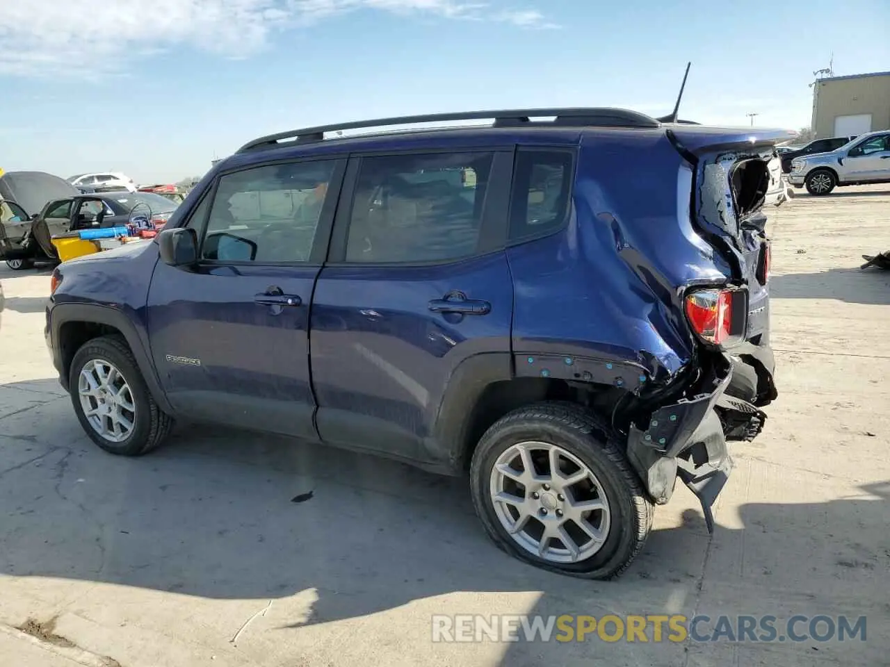 2 Photograph of a damaged car ZACNJBAB5LPL71083 JEEP RENEGADE 2020