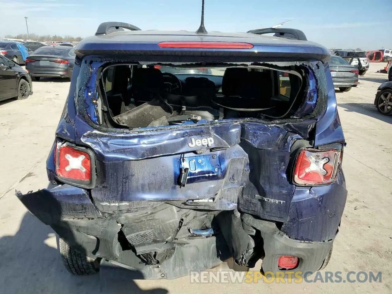 6 Photograph of a damaged car ZACNJBAB5LPL71083 JEEP RENEGADE 2020