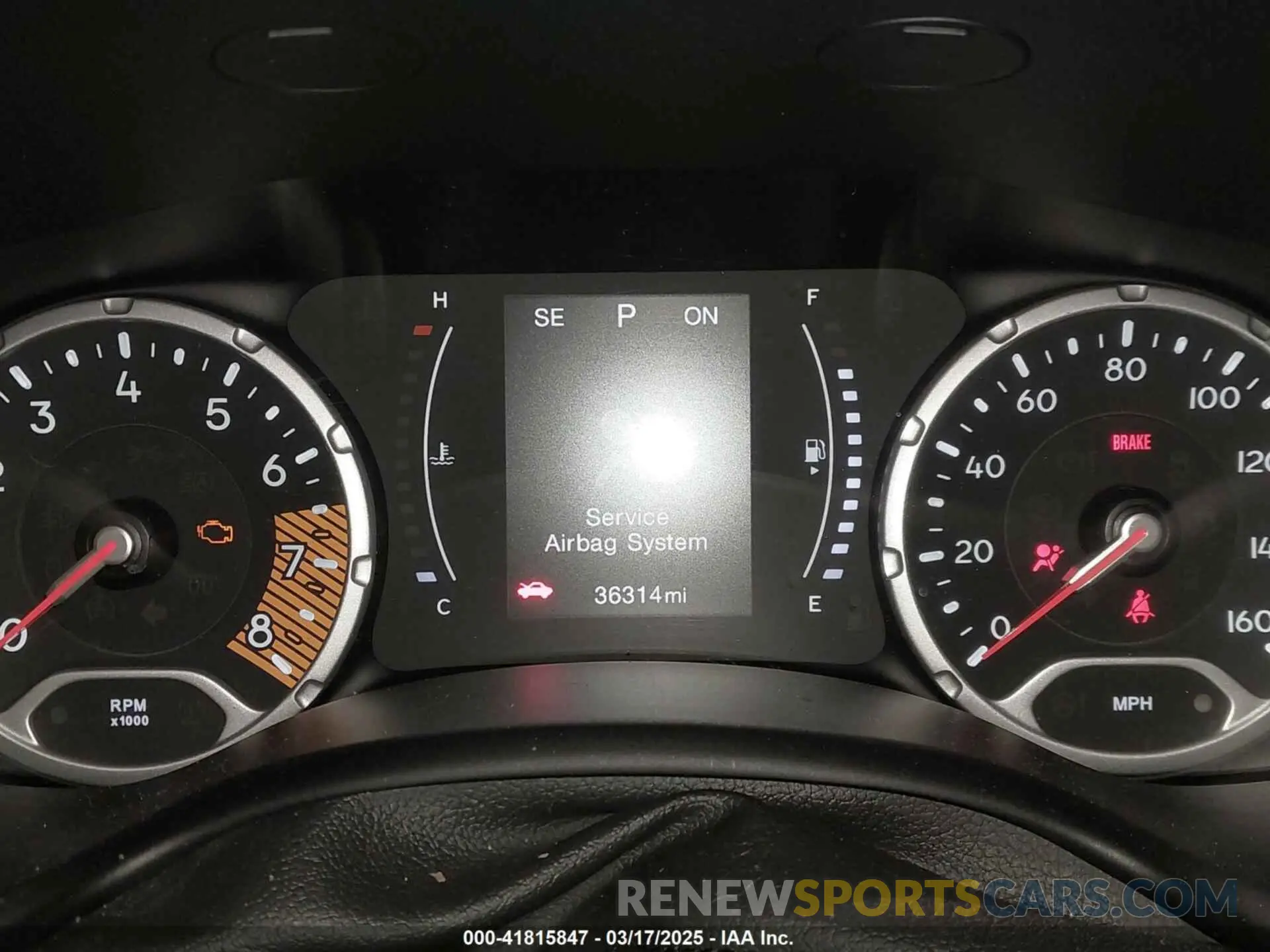 7 Photograph of a damaged car ZACNJBAB6LPL92993 JEEP RENEGADE 2020