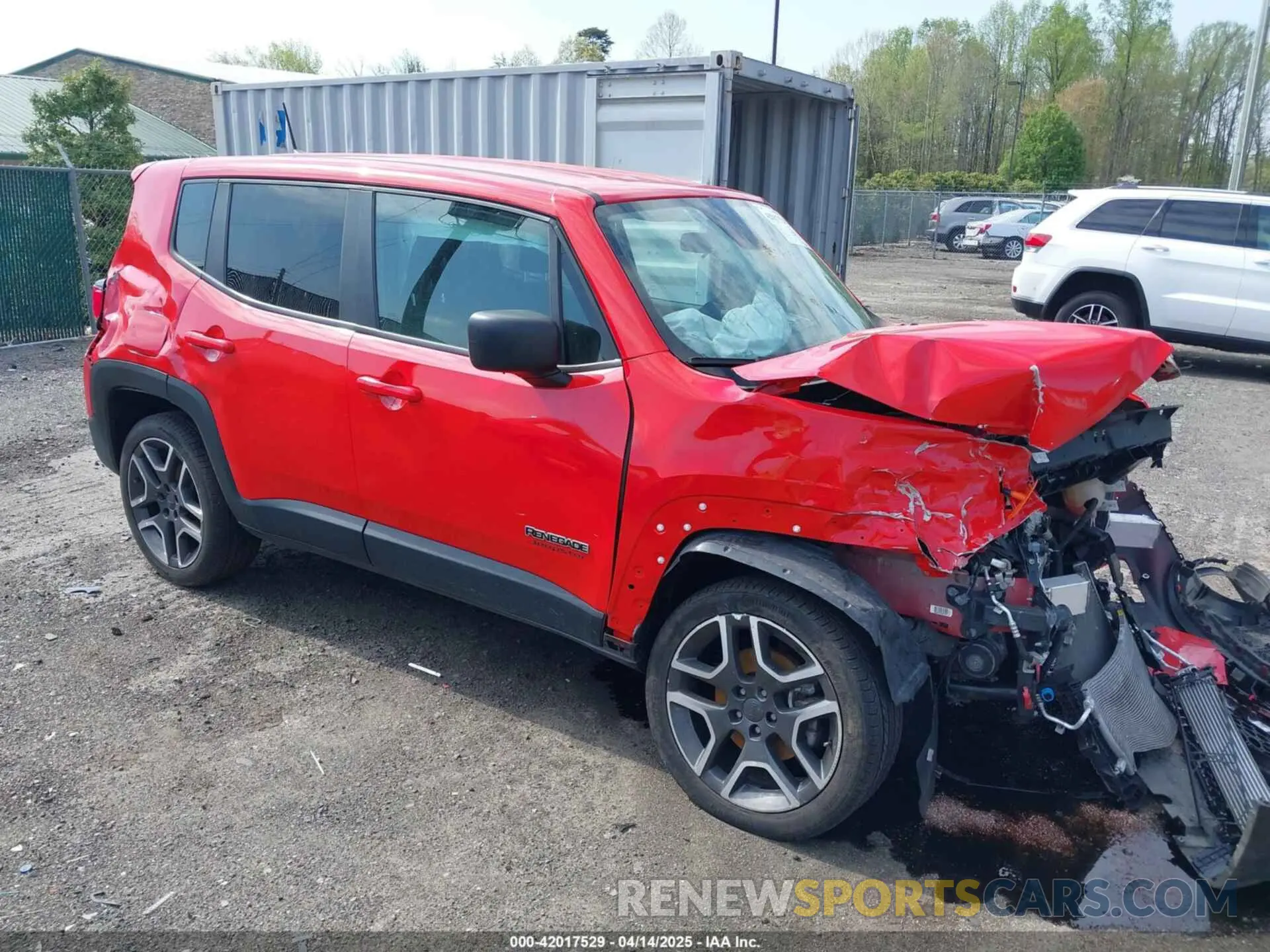 1 Photograph of a damaged car ZACNJBAB7LPL75071 JEEP RENEGADE 2020