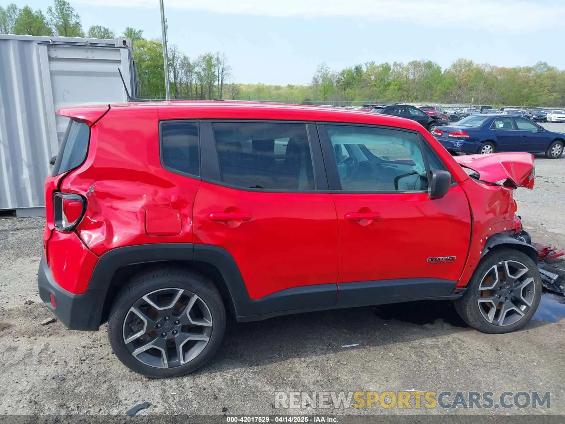 14 Photograph of a damaged car ZACNJBAB7LPL75071 JEEP RENEGADE 2020