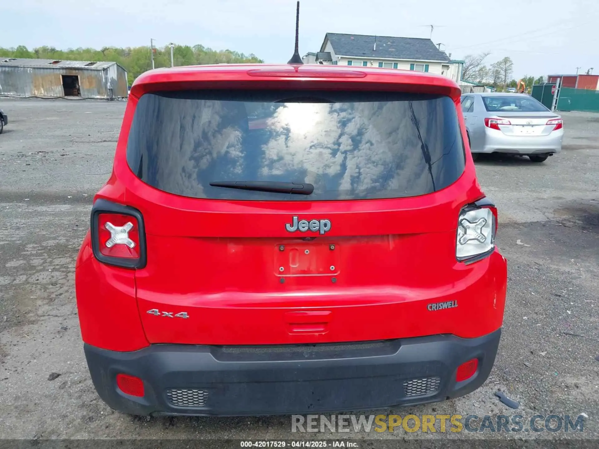 17 Photograph of a damaged car ZACNJBAB7LPL75071 JEEP RENEGADE 2020