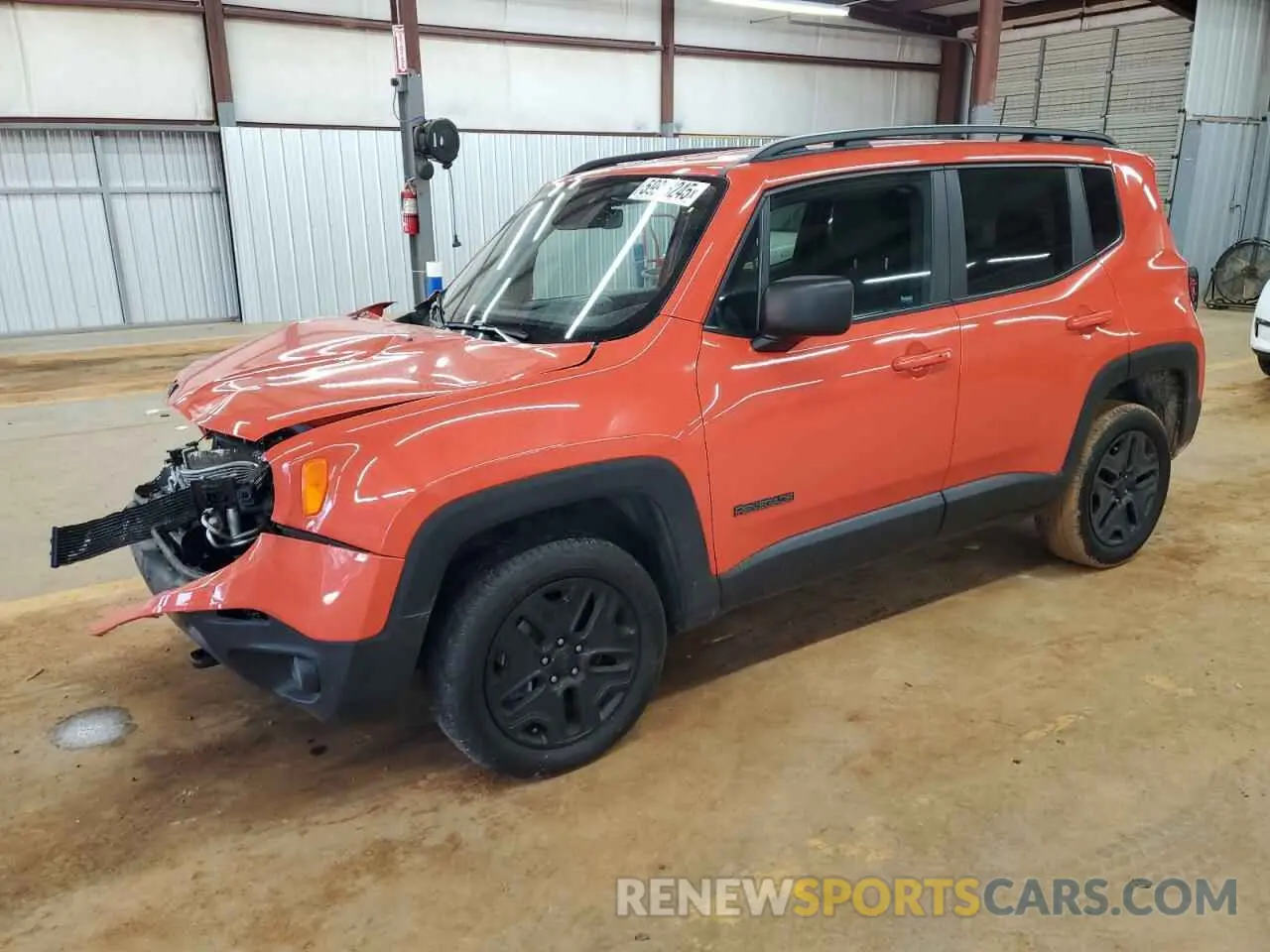 1 Photograph of a damaged car ZACNJBAB9LPL86959 JEEP RENEGADE 2020