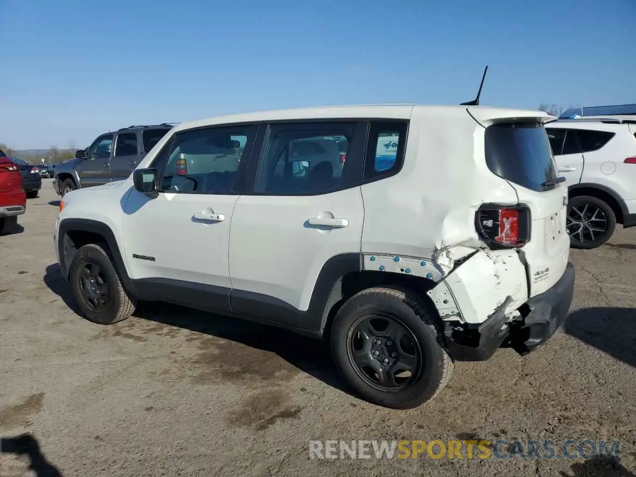 2 Photograph of a damaged car ZACNJBABXLPL15799 JEEP RENEGADE 2020