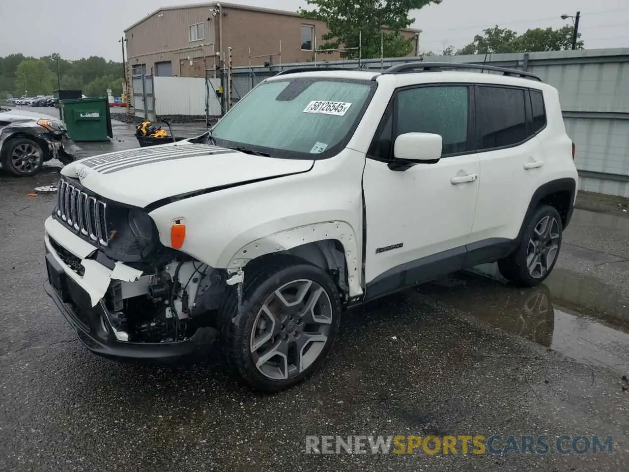 1 Photograph of a damaged car ZACNJBB11LPL16507 JEEP RENEGADE 2020