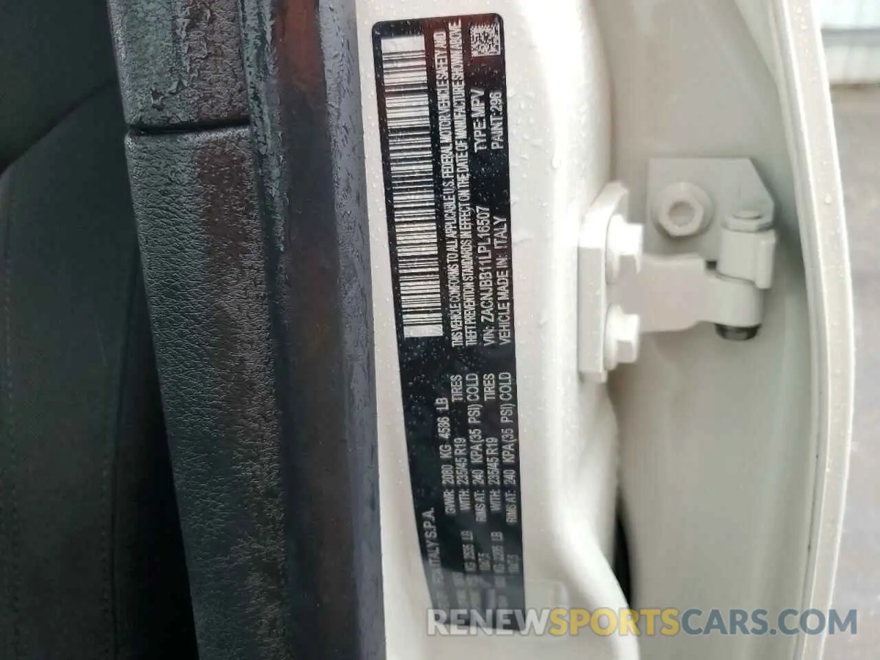 14 Photograph of a damaged car ZACNJBB11LPL16507 JEEP RENEGADE 2020