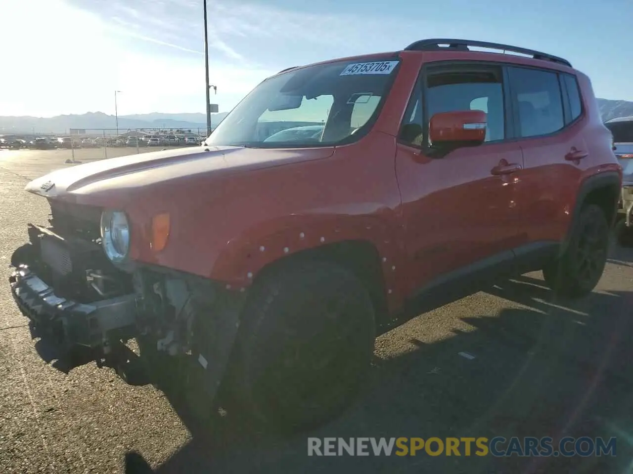 1 Photograph of a damaged car ZACNJBBB0LPL74519 JEEP RENEGADE 2020