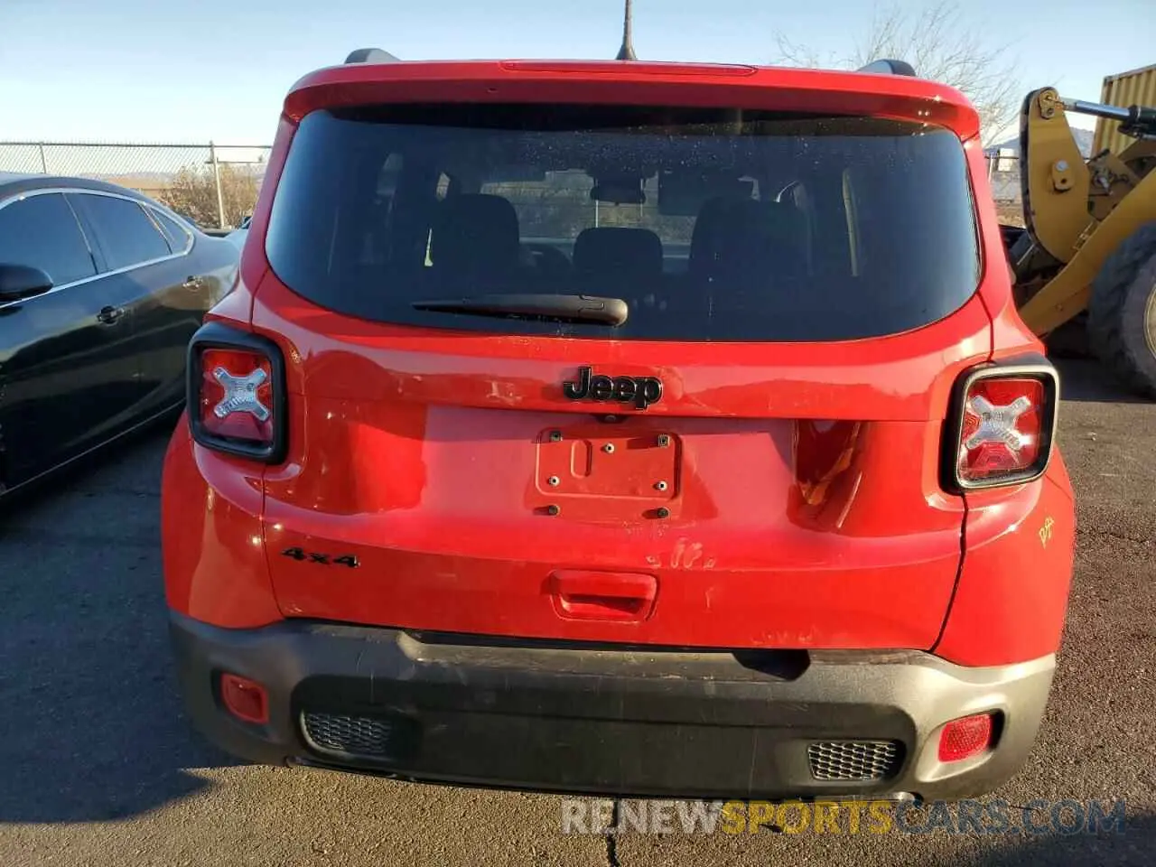 6 Photograph of a damaged car ZACNJBBB0LPL74519 JEEP RENEGADE 2020
