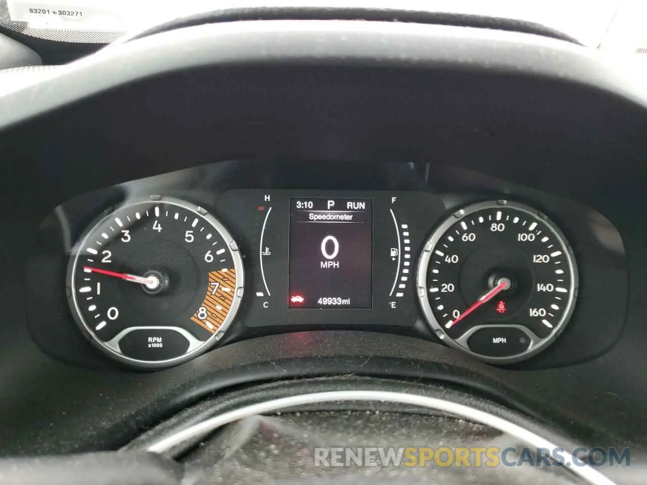 9 Photograph of a damaged car ZACNJBBB1LPL23806 JEEP RENEGADE 2020