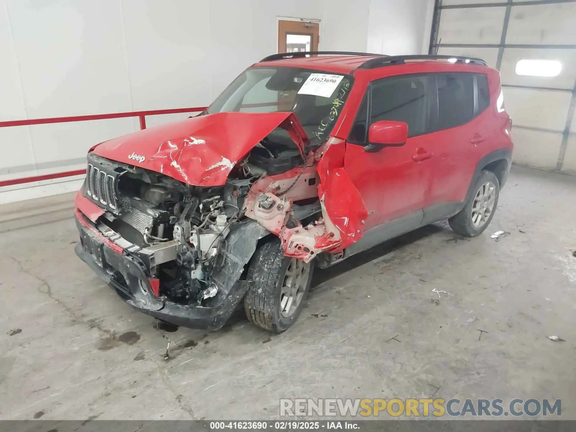 2 Photograph of a damaged car ZACNJBBB3LPL03749 JEEP RENEGADE 2020