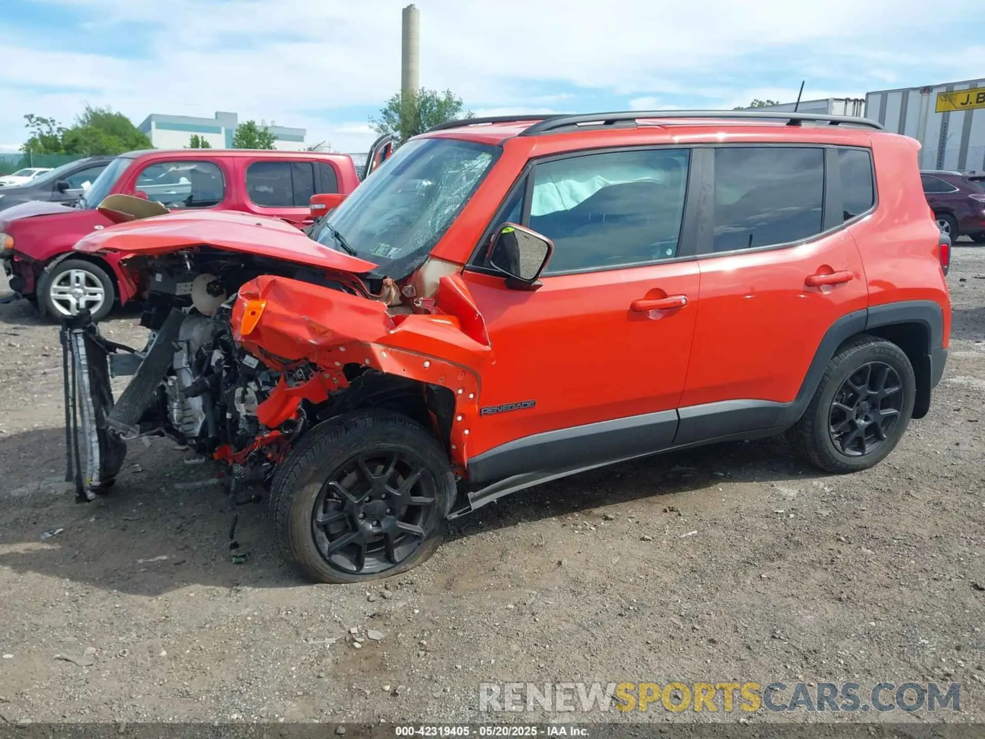 2 Photograph of a damaged car ZACNJBBB6LPL13871 JEEP RENEGADE 2020